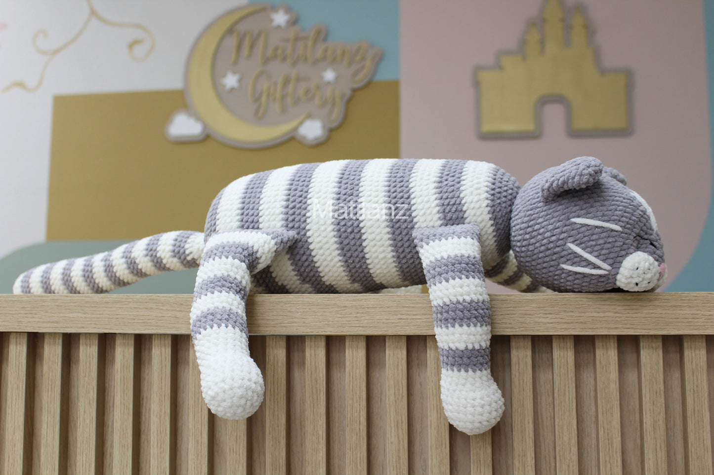 Amigurumi Cat - Crochet Lazy Cat - Large 30''