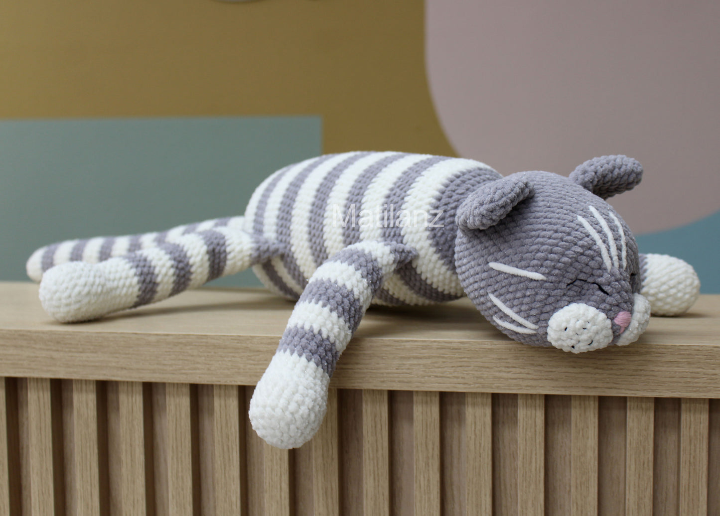 Amigurumi Cat - Crochet Lazy Cat - Large 30''