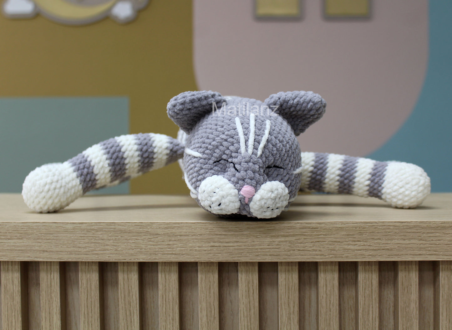 Amigurumi Cat - Crochet Lazy Cat - Large 30''