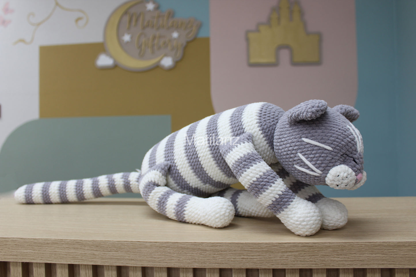 Amigurumi Cat - Crochet Lazy Cat - Large 30''