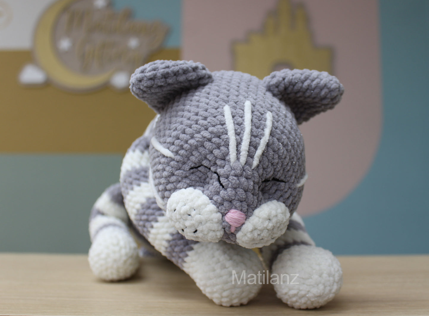 Amigurumi Cat - Crochet Lazy Cat - Large 30''