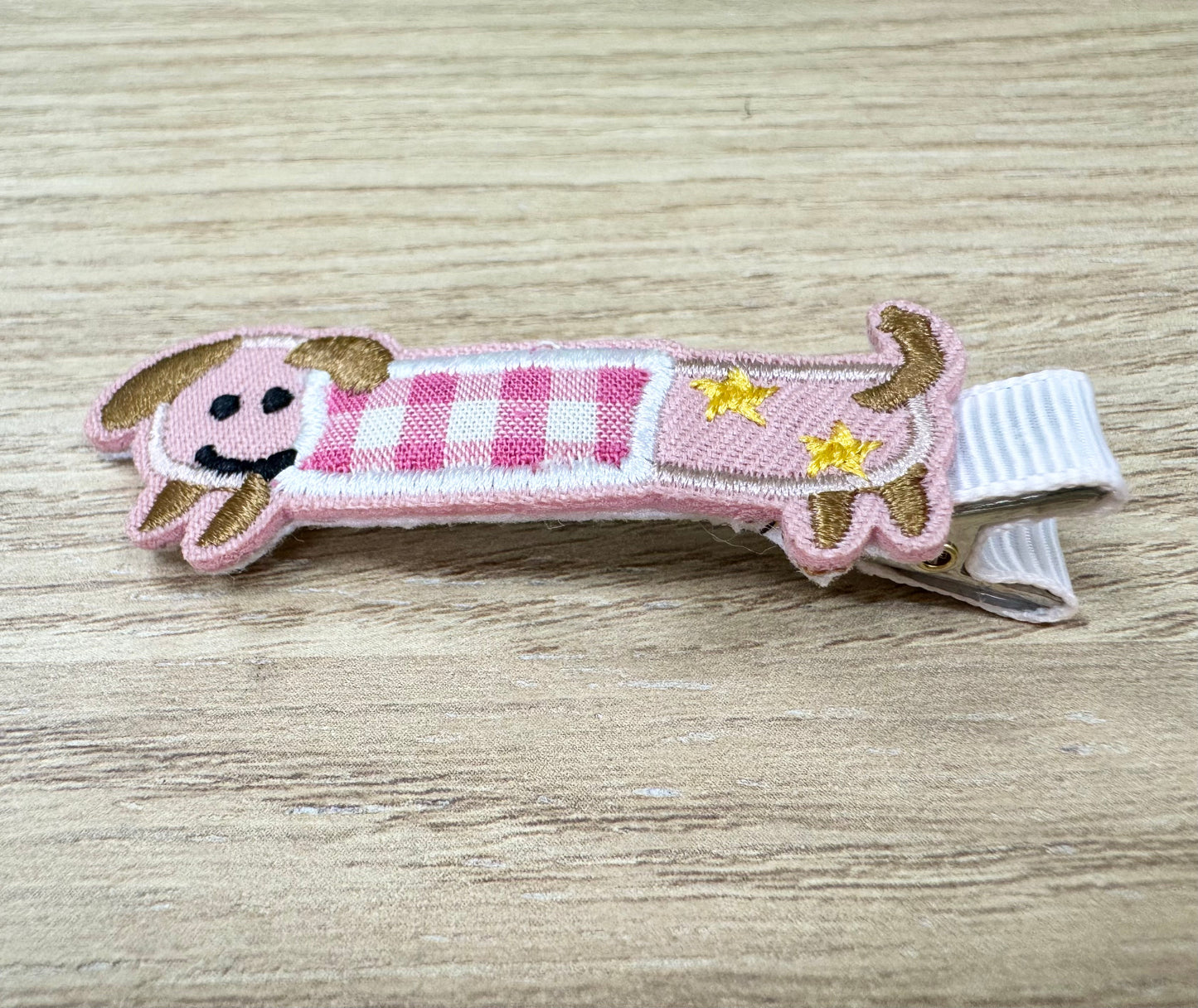 Embroidery Hair Clips - Dog
