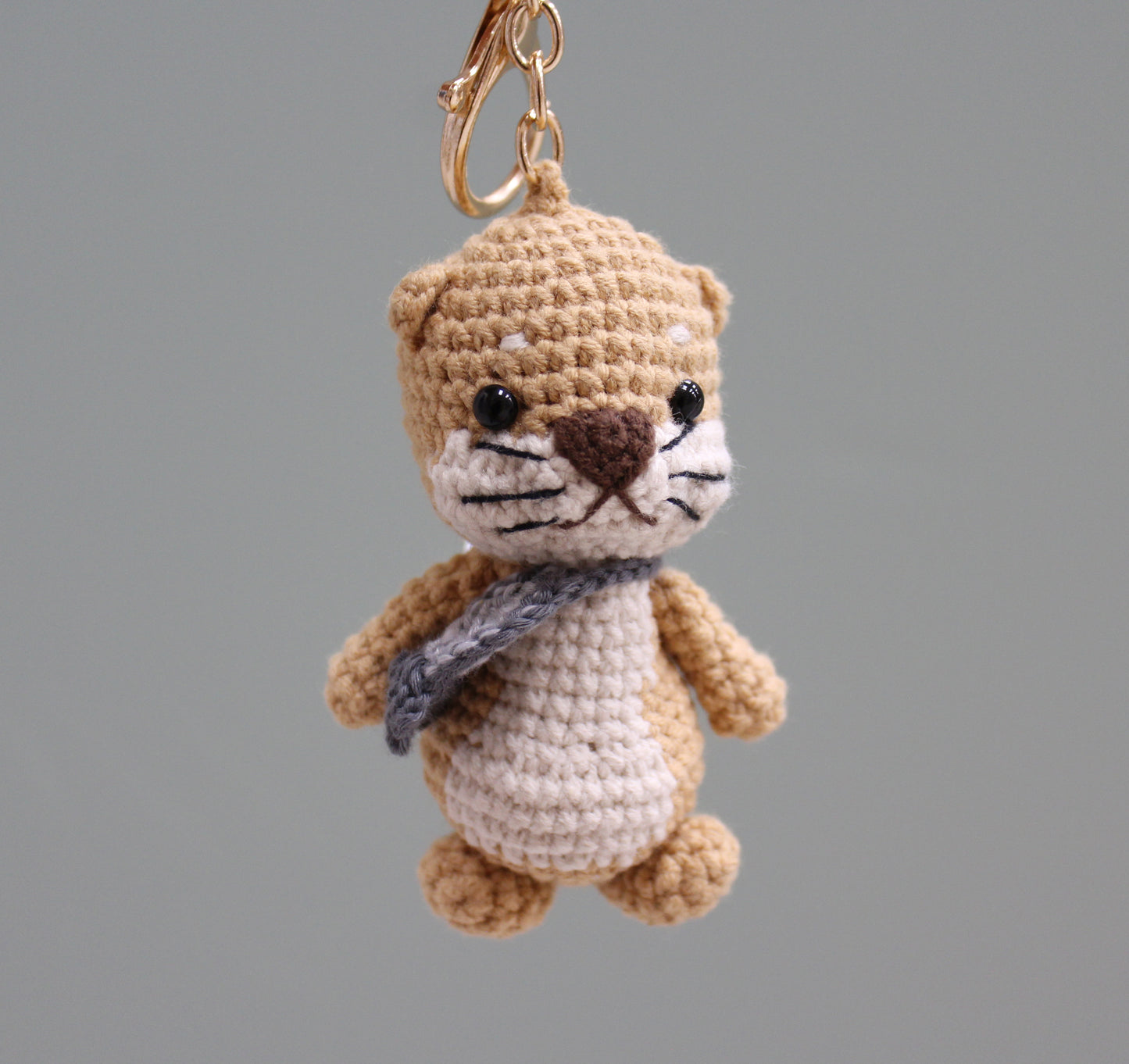 Crochet Keychain - Otter 3.5''