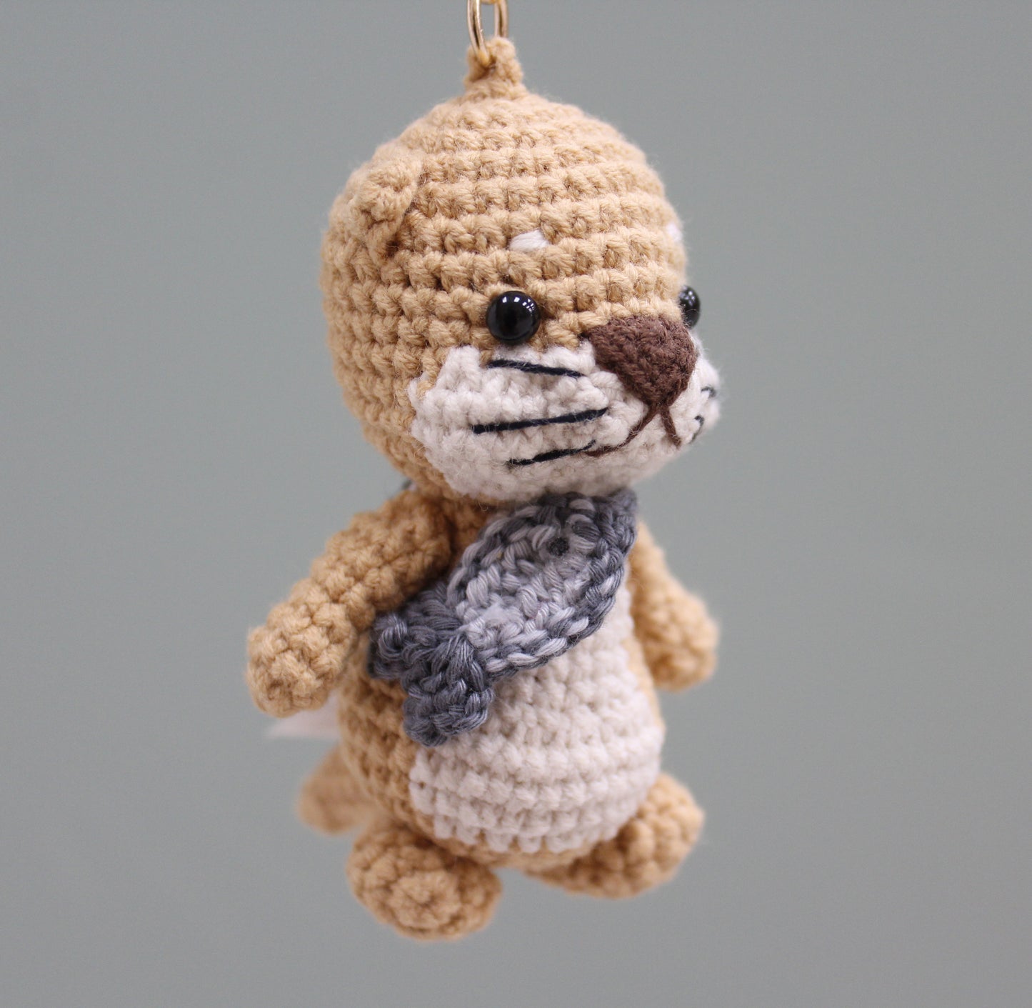 Crochet Keychain - Otter 3.5''