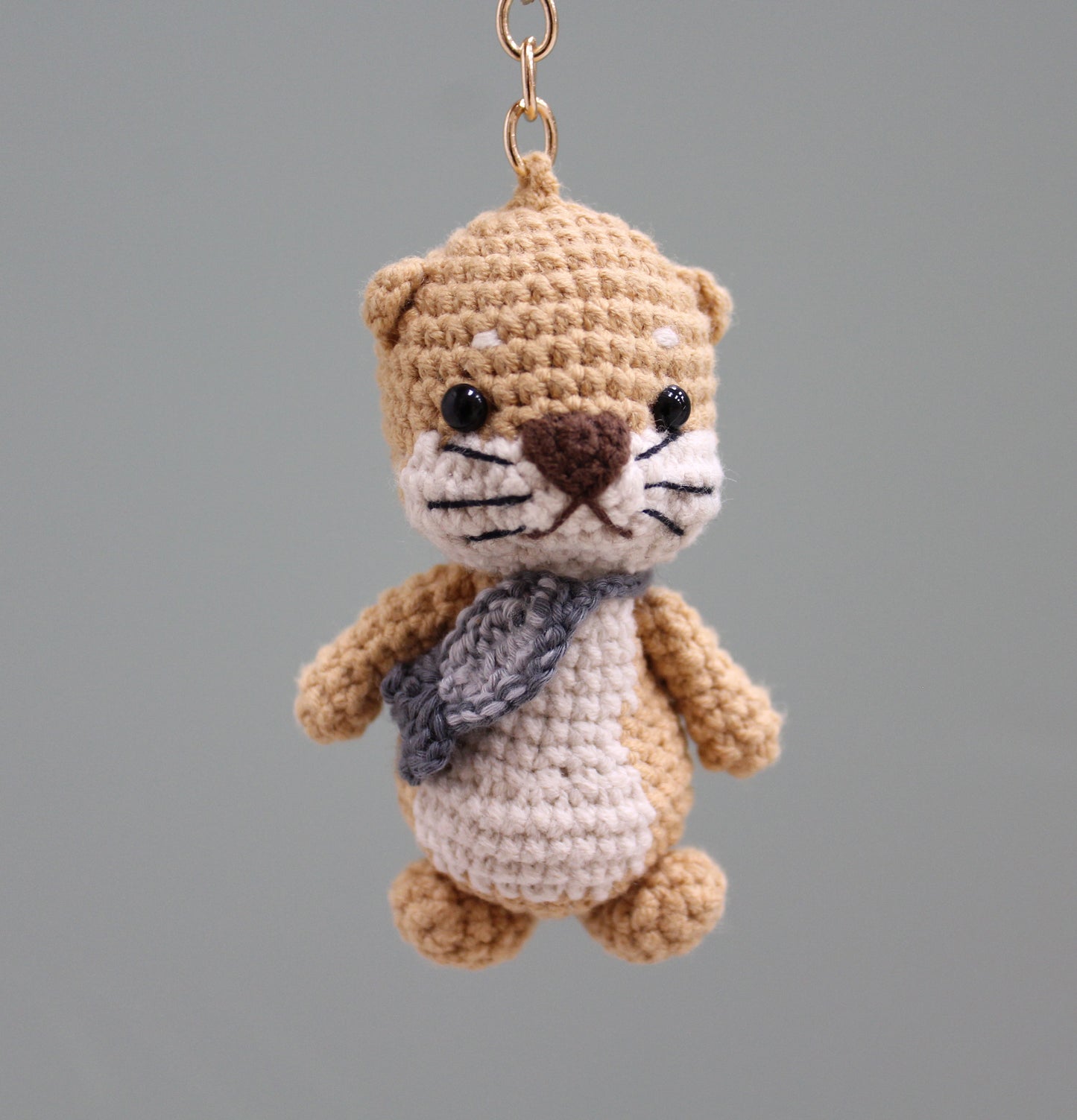 Crochet Keychain - Otter 3.5''