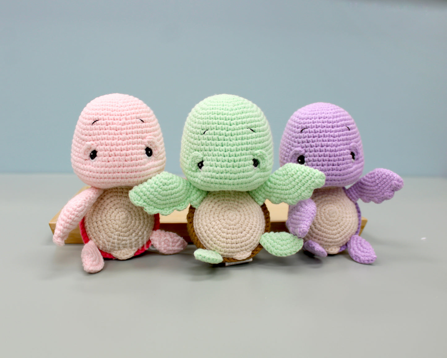 Crochet Baby Sea Turtle Plush - 5"