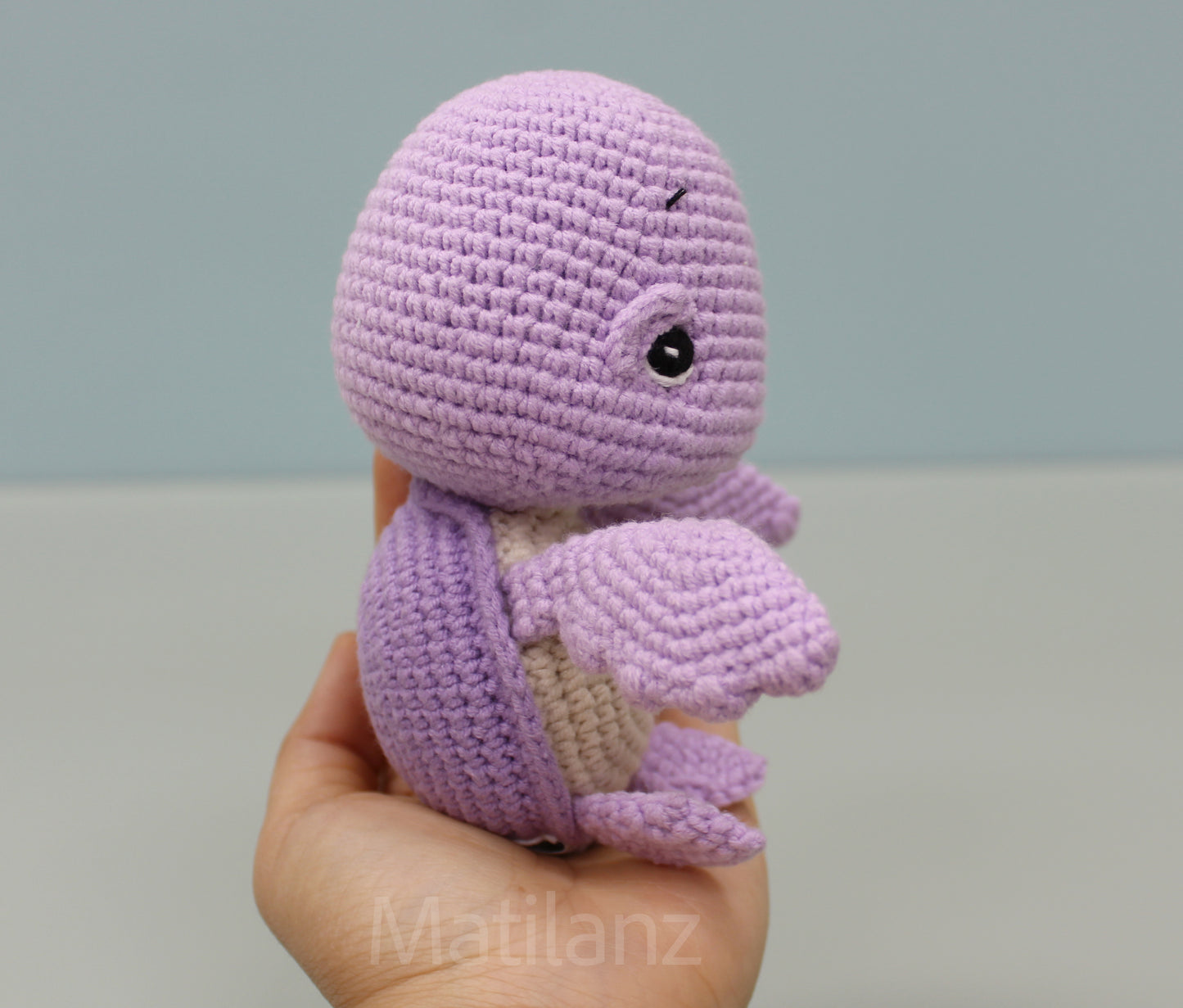 Crochet Baby Sea Turtle Plush - 5"