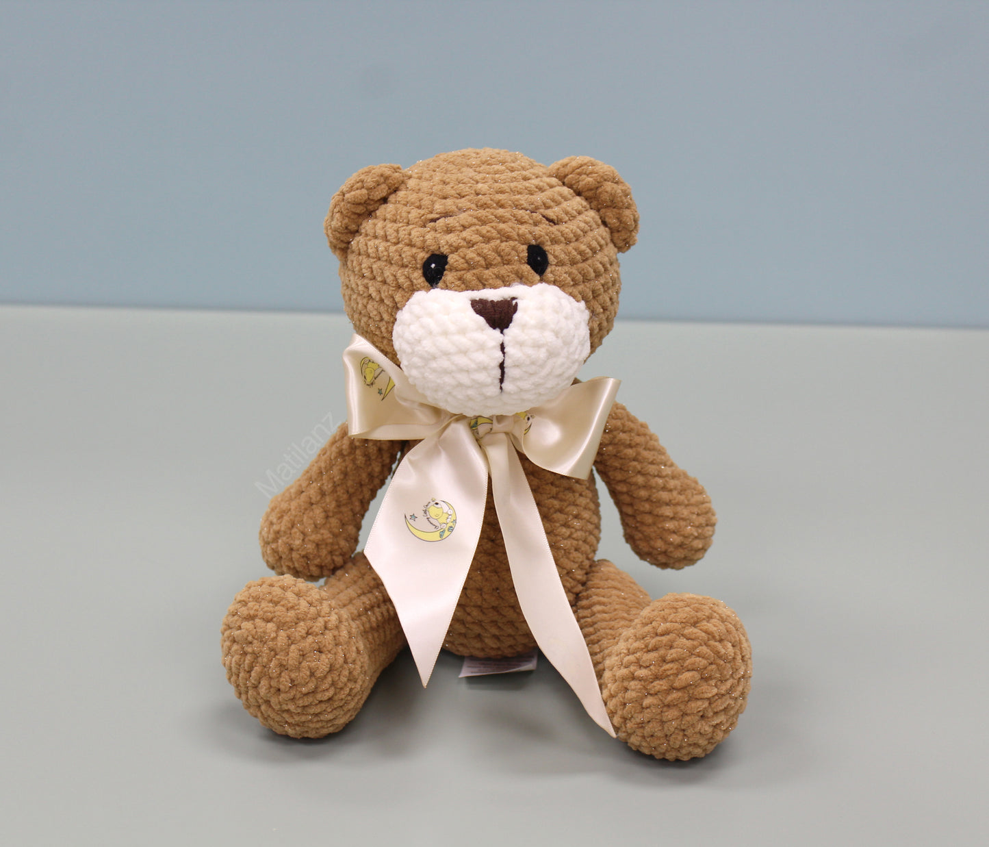Teddy Bear Handmade Crochet Plush - Brown