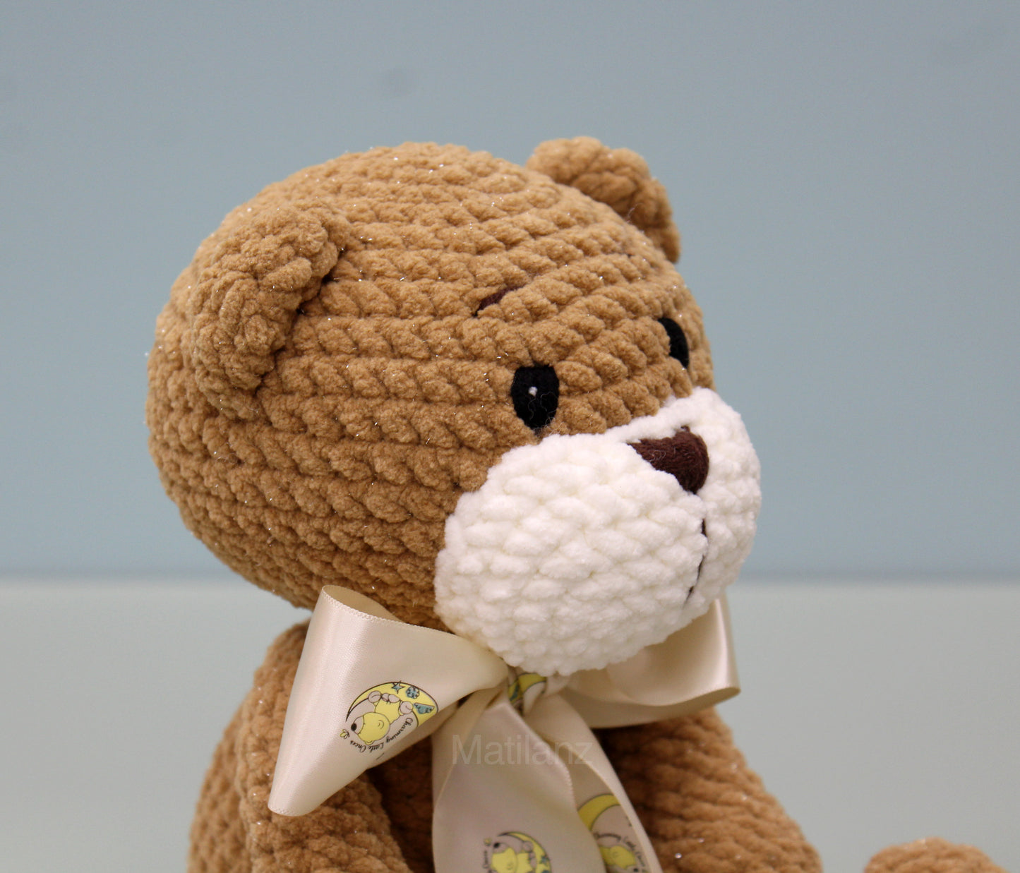 Teddy Bear Handmade Crochet Plush - Brown