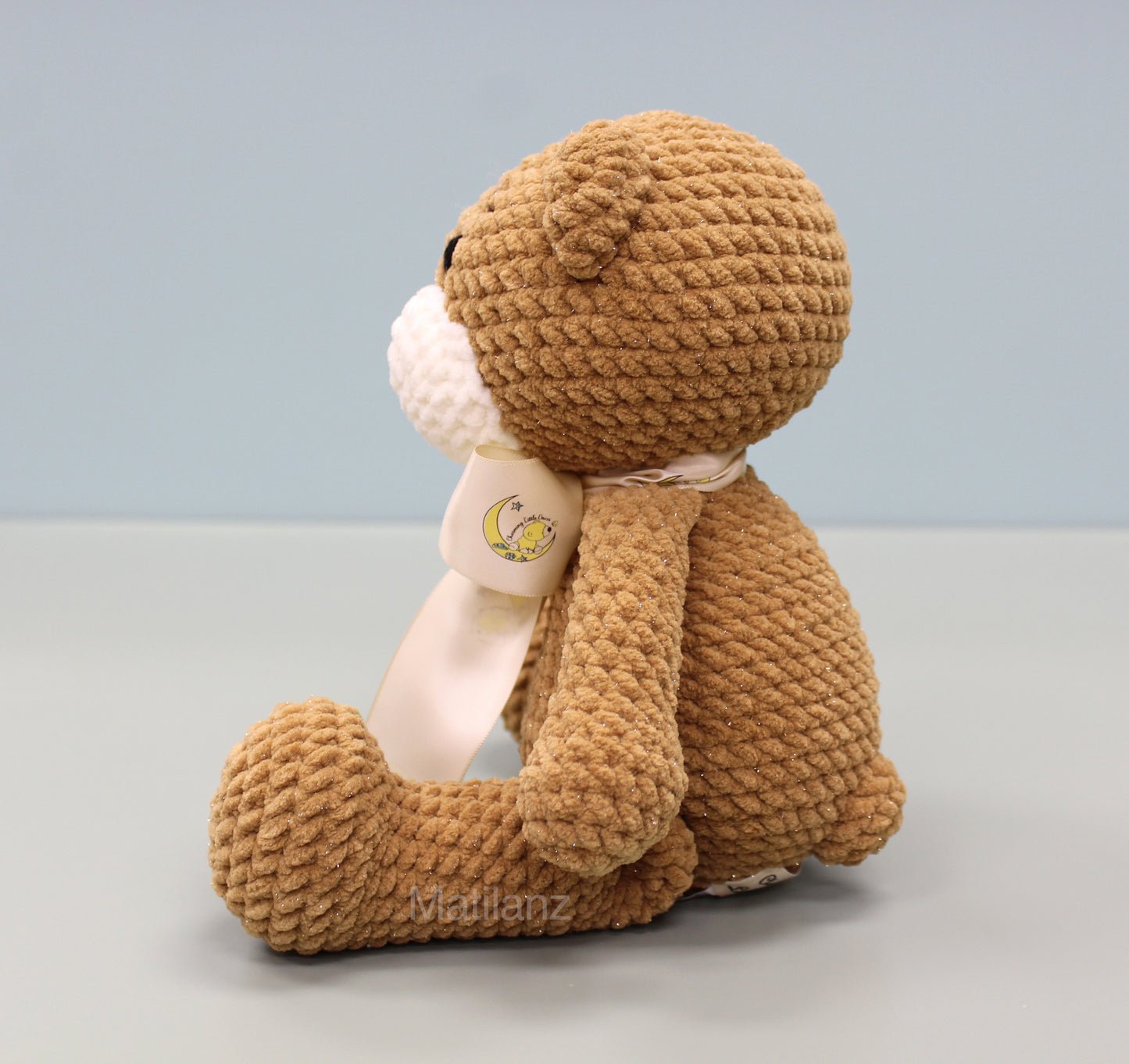 Teddy Bear Handmade Crochet Plush - Brown