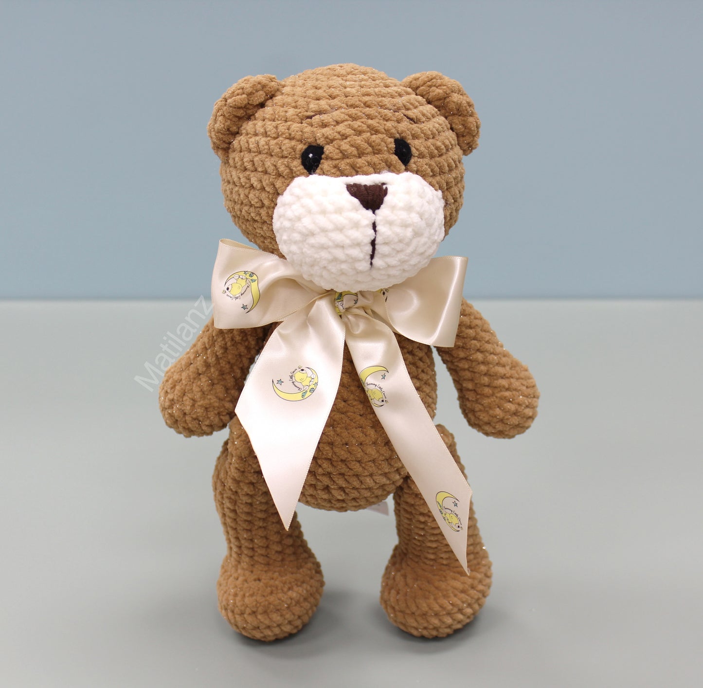 Teddy Bear Handmade Crochet Plush - Brown