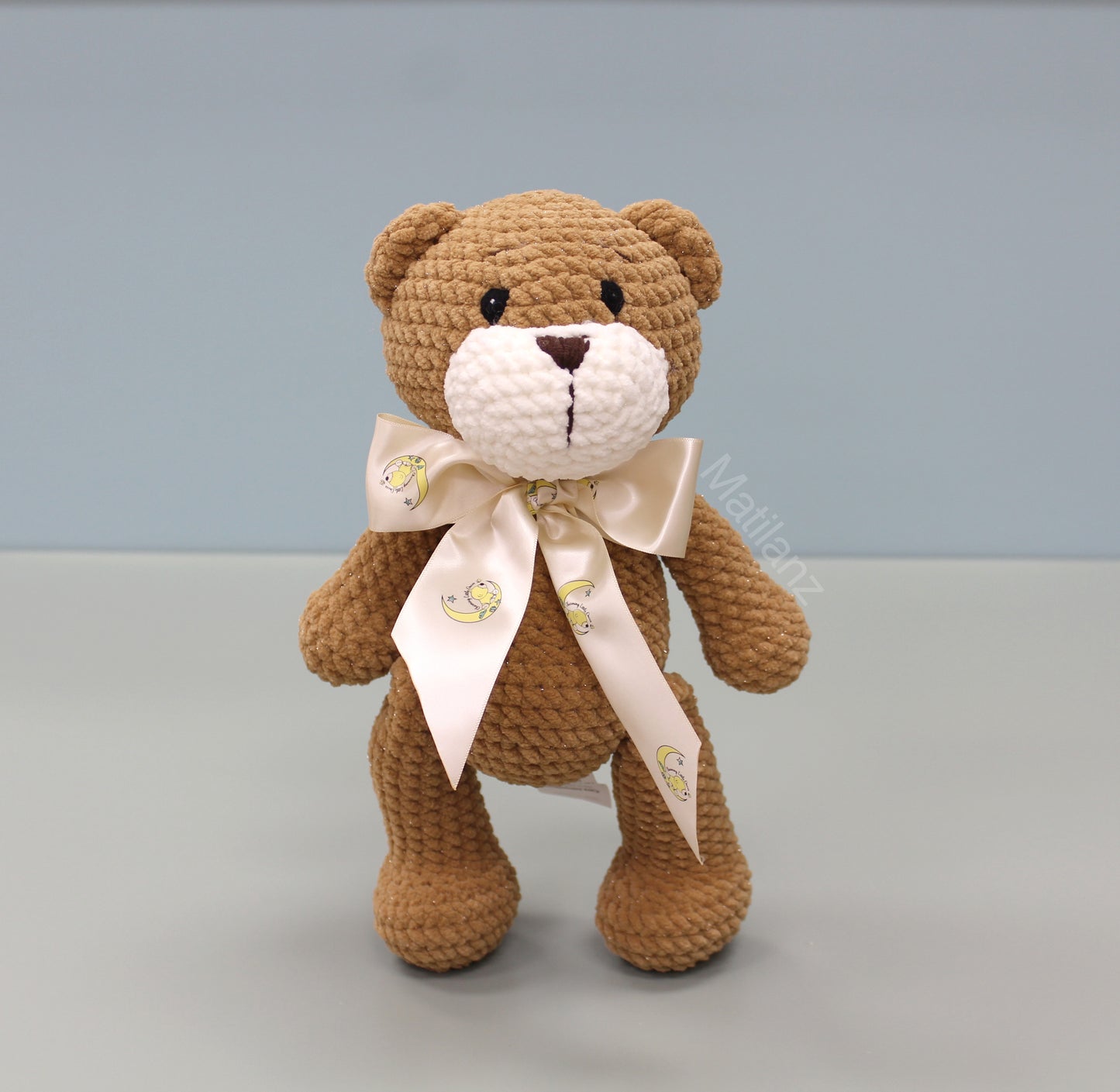 Teddy Bear Handmade Crochet Plush - Brown