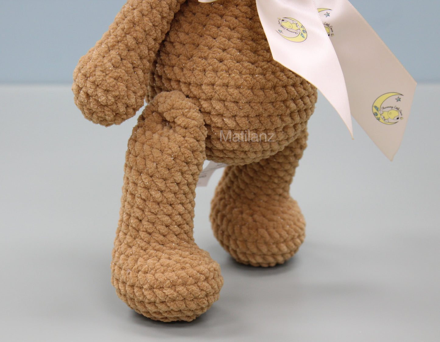 Teddy Bear Handmade Crochet Plush - Brown