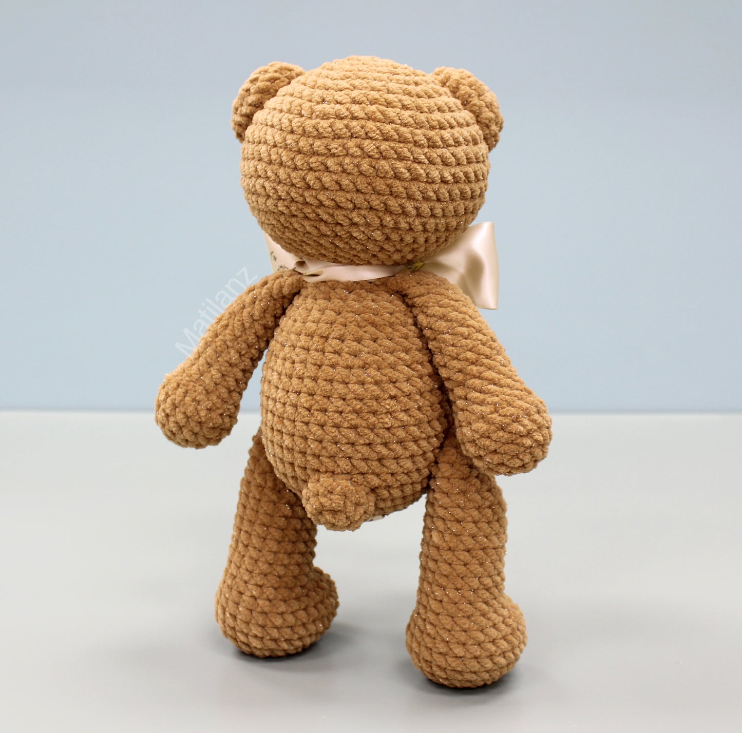 Teddy Bear Handmade Crochet Plush - Brown