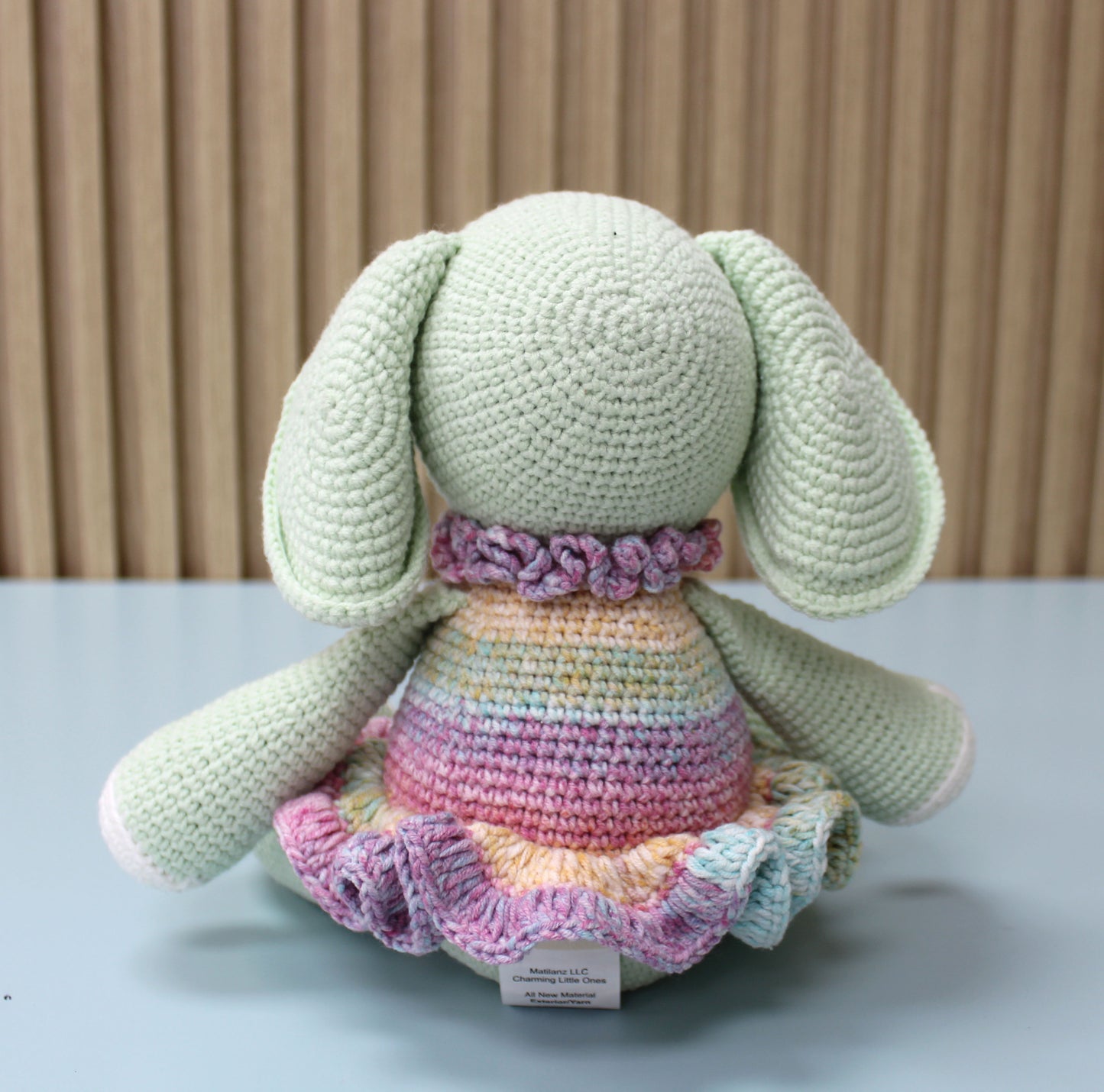 Elephant Stuffed Animal - Crochet Plush - 11''