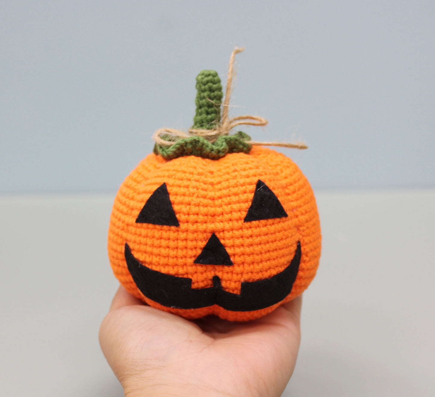 Jack O Lantern Halloween Pumpkin - Handmade Crochet Plush