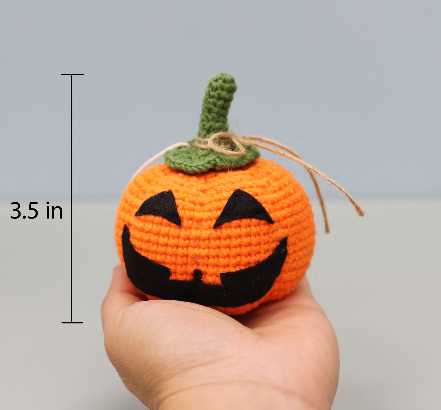 Jack O Lantern Halloween Pumpkin - Handmade Crochet Plush