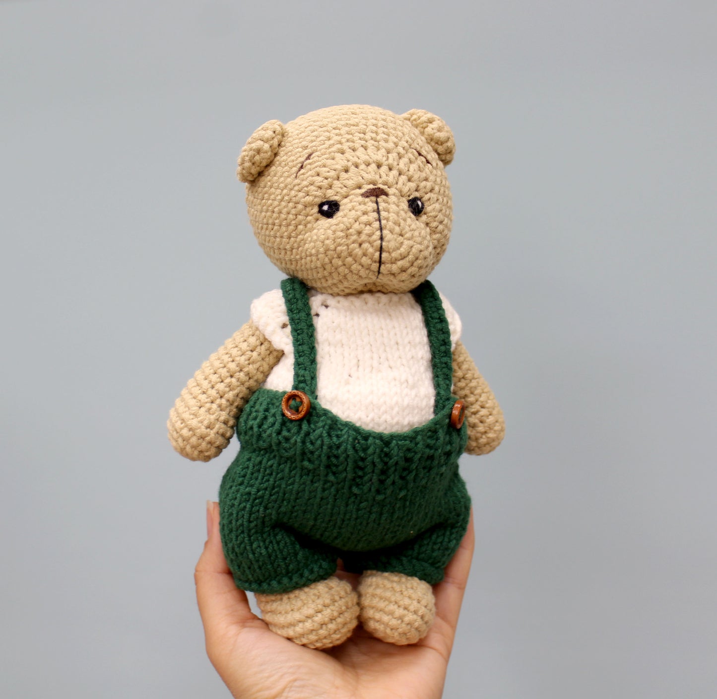 Christmas Teddy Bear - Handmade 8"