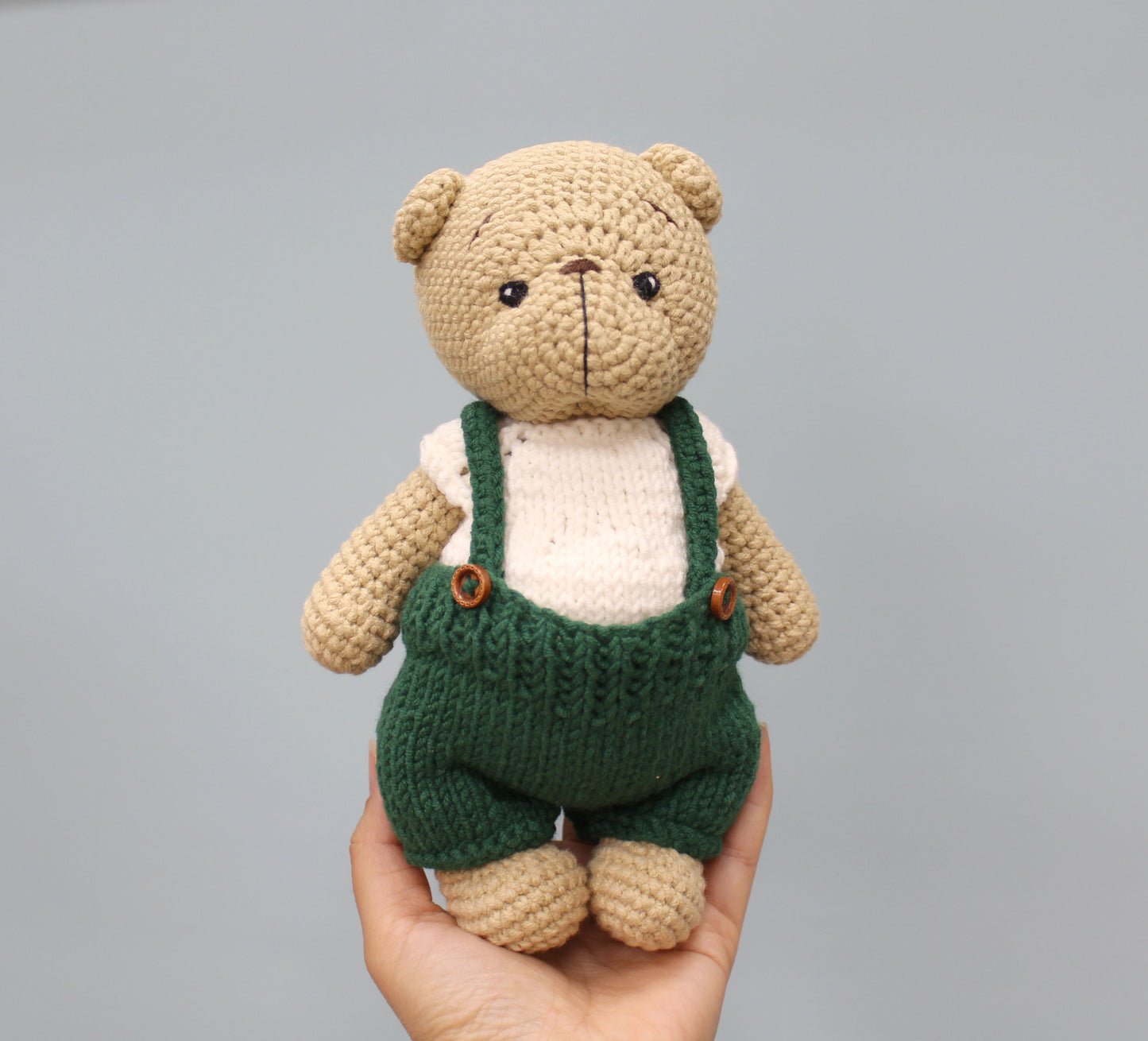 Christmas Teddy Bear - Handmade 8"