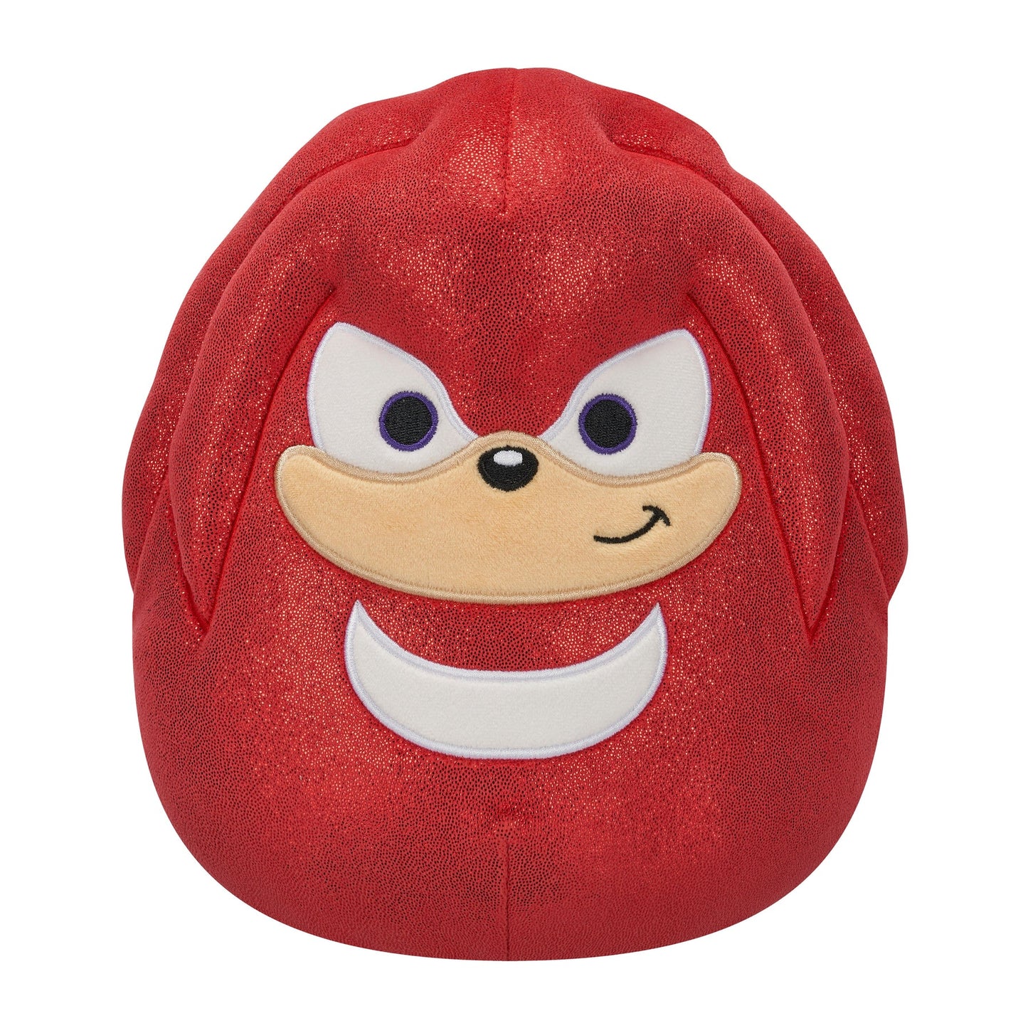 Red 8-inch Knuckles plush with embroidered face and sparkly finish
