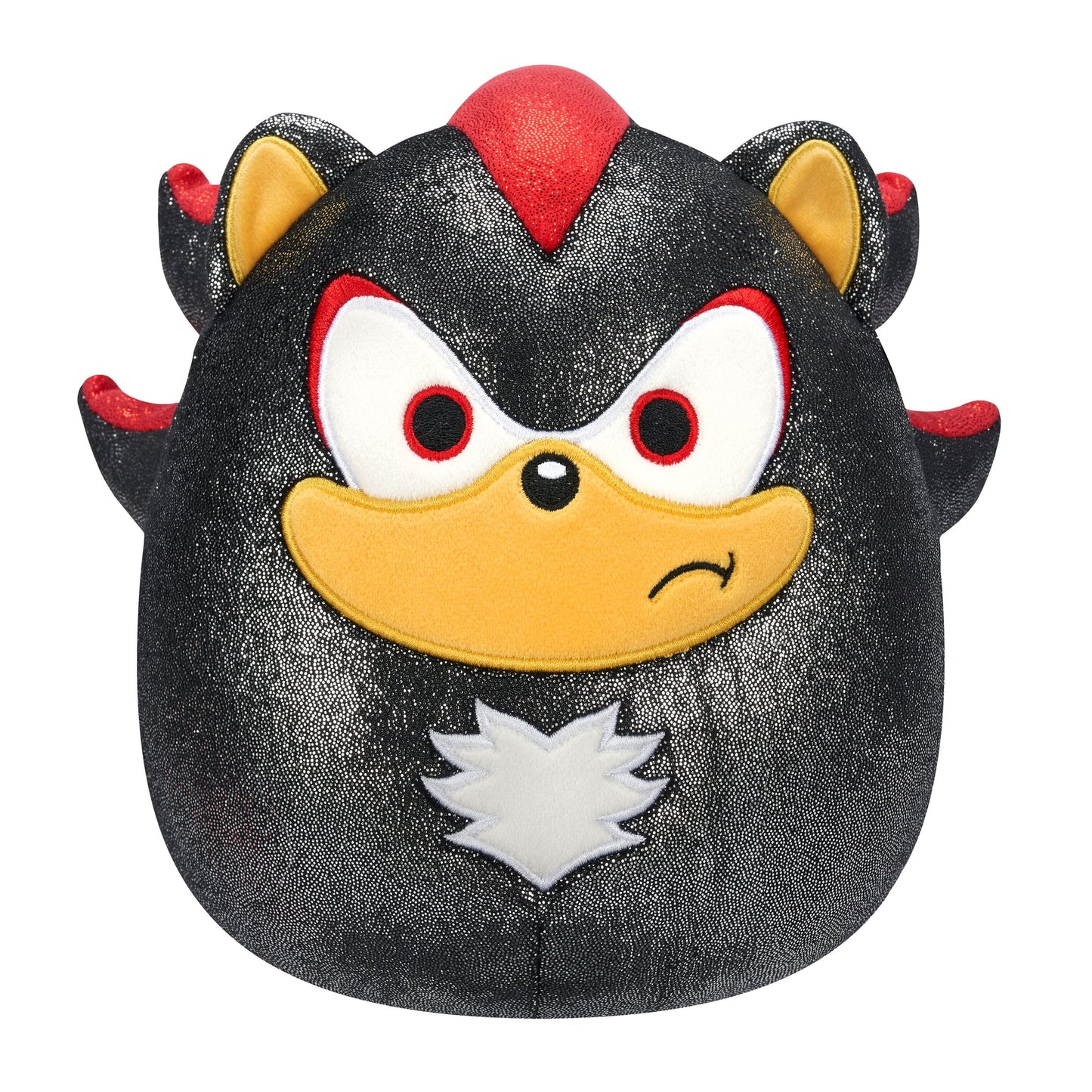Plush 8-inch Shadow the Hedgehog Squishmallow with metallic black and red details