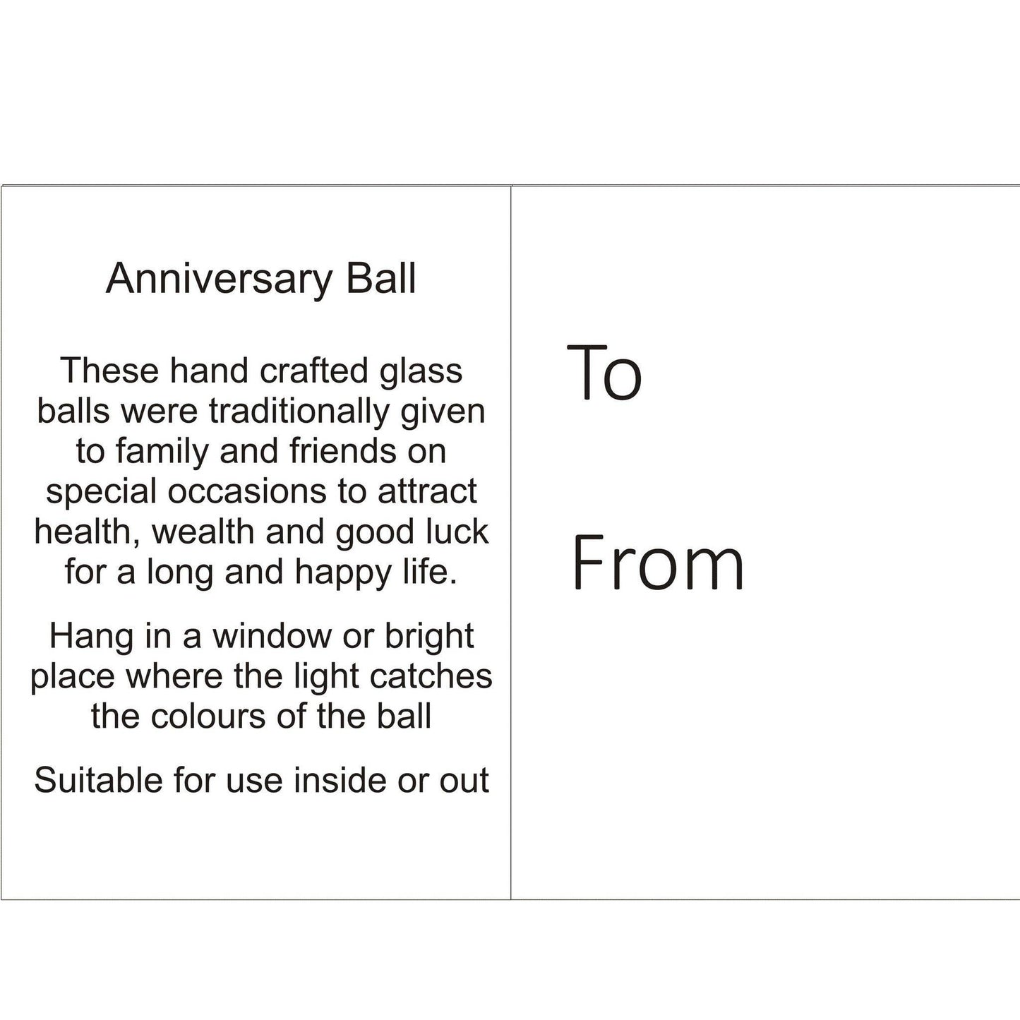4-Inch Friendship Ball - Wedding Anniversary - Pastel Silver
