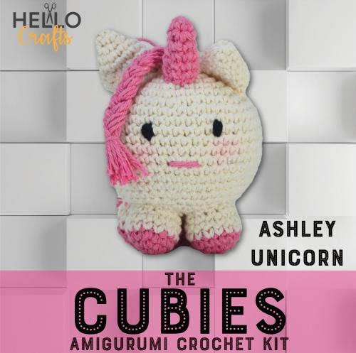 Crochet Unicorn Kit – Ashley the Cubie | Unique Gifts, Gifts for Girls