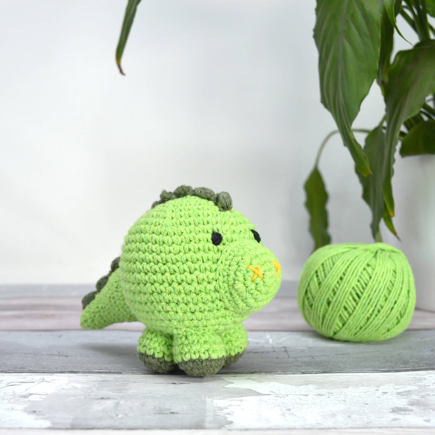 Knitty Critters - Cubies - Ned Dinosaur