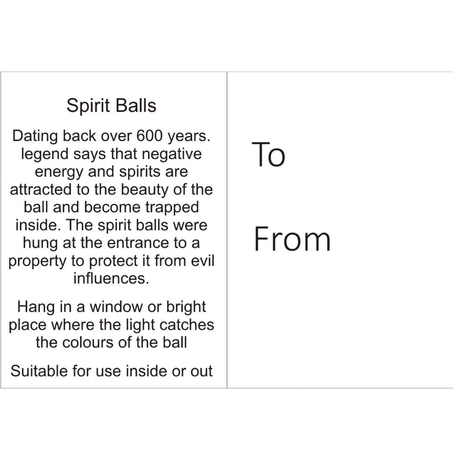 Glass Spirit Ball – 10cm Multicoloured | Unique Gifts, Birthday Gift Ideas