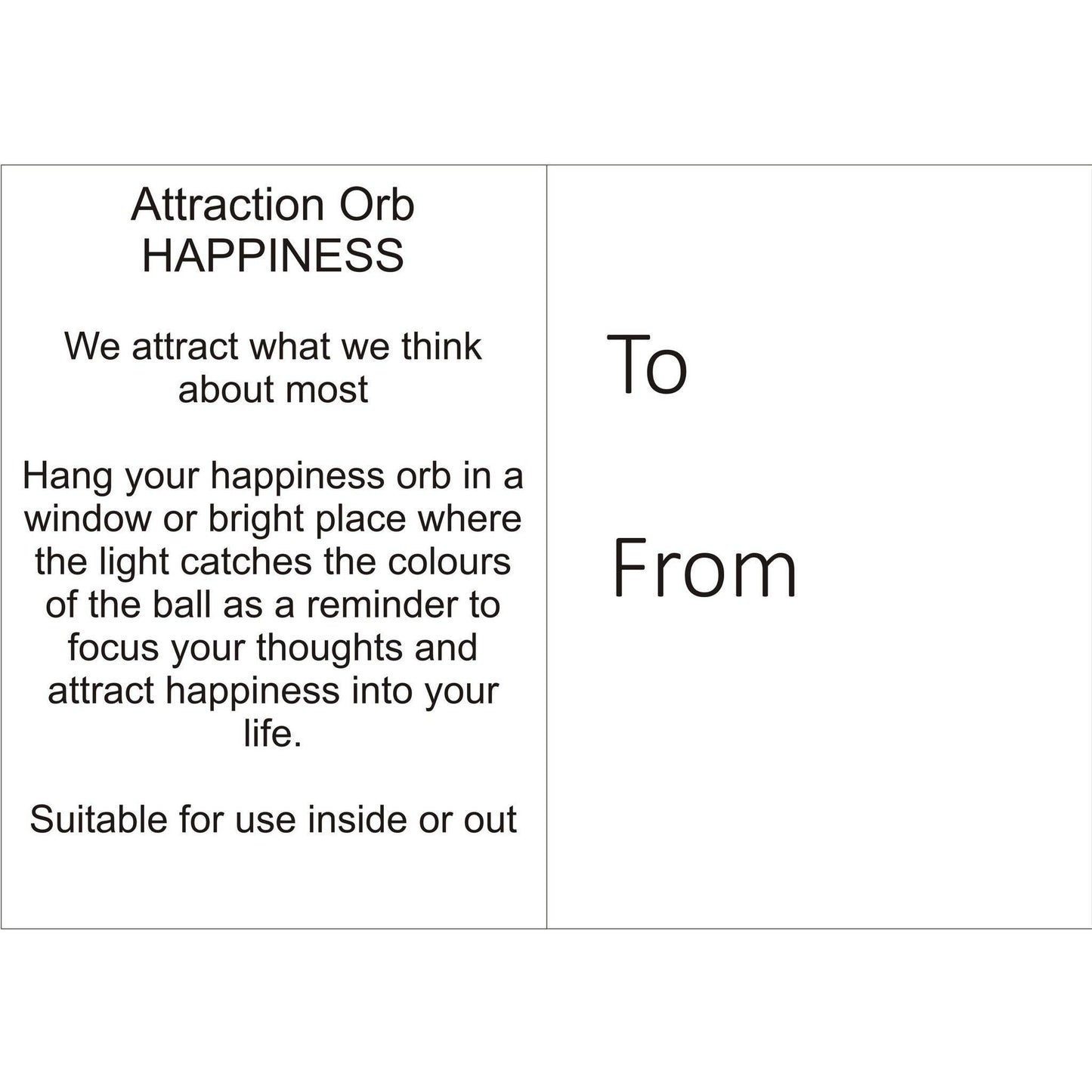 4-Inch Attraction Orb – Happiness