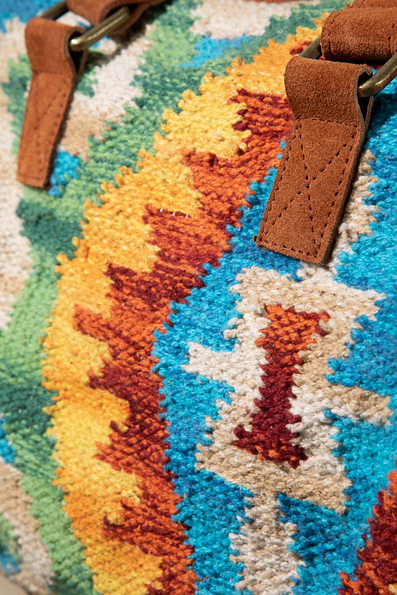 Carmel Boston Bag β Handwoven Ethnic Duffel