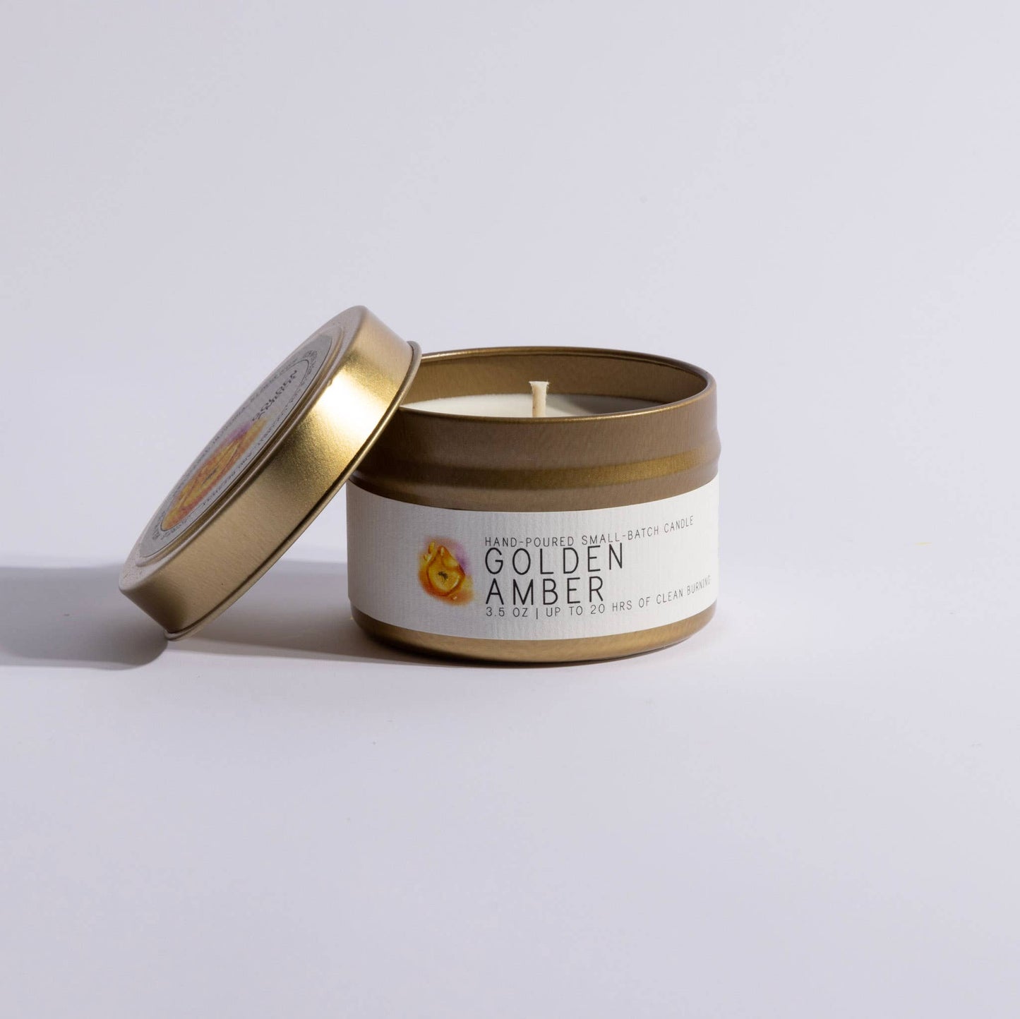 Golden Amber Soy Candle – 7 oz | Unique Gifts, Clean Burn, Cozy Scent