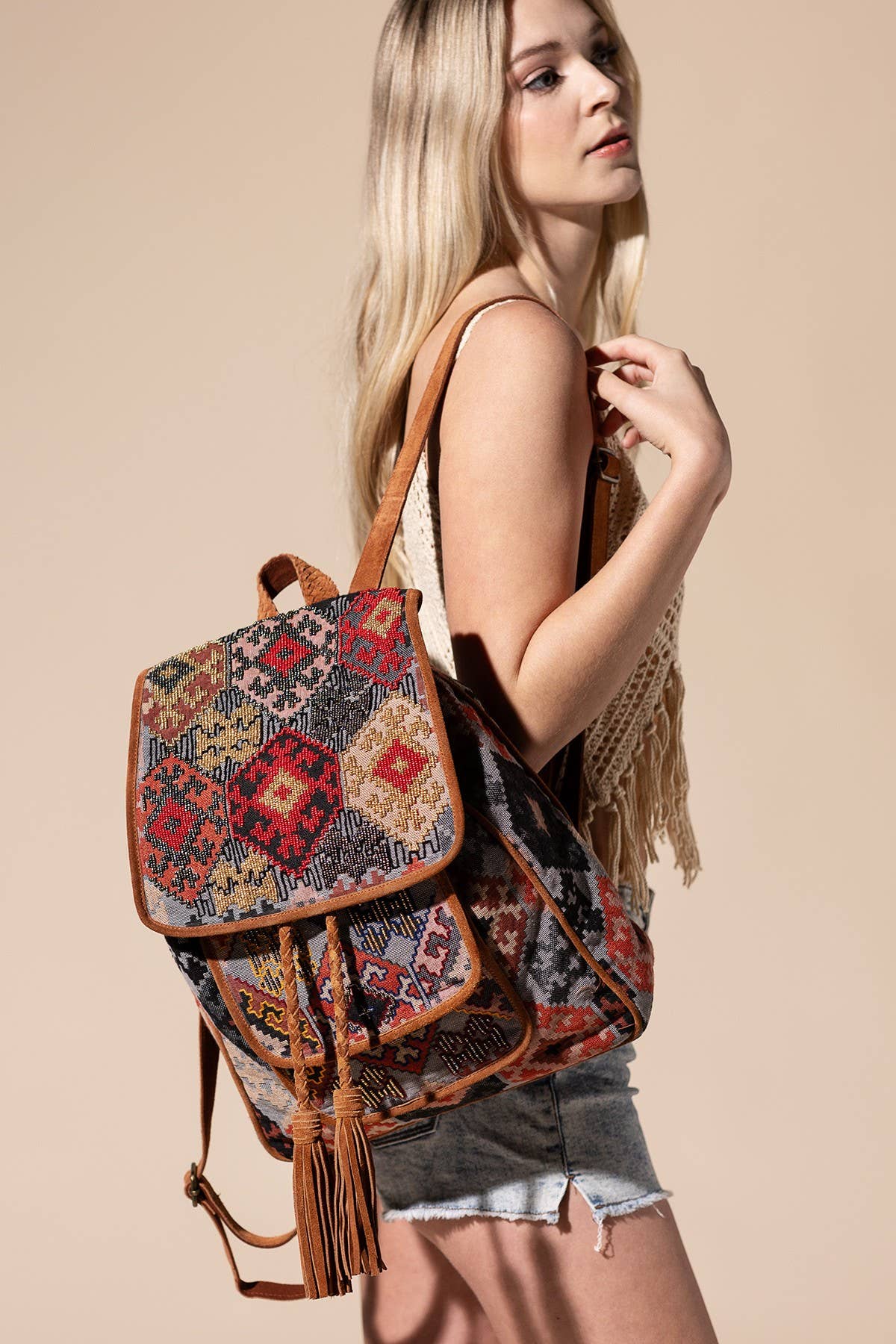 Bordeaux Handmade Backpack