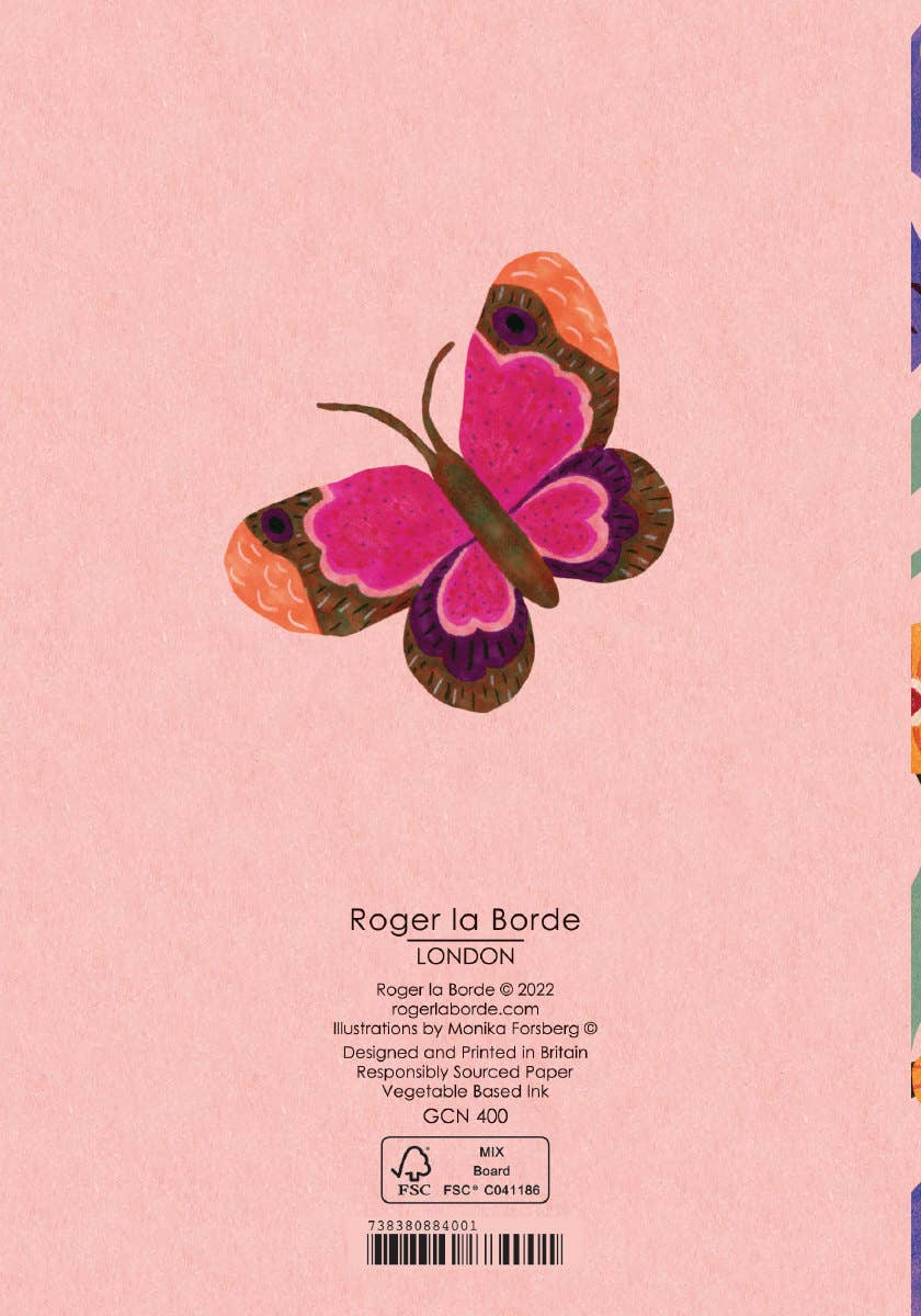 Butterfly Thank you Petite Card single - GCN 400