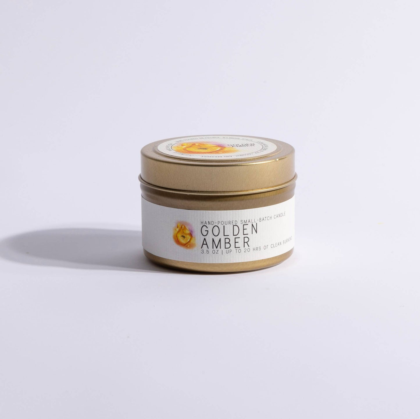 Golden Amber Soy Candle – 7 oz | Unique Gifts, Clean Burn, Cozy Scent