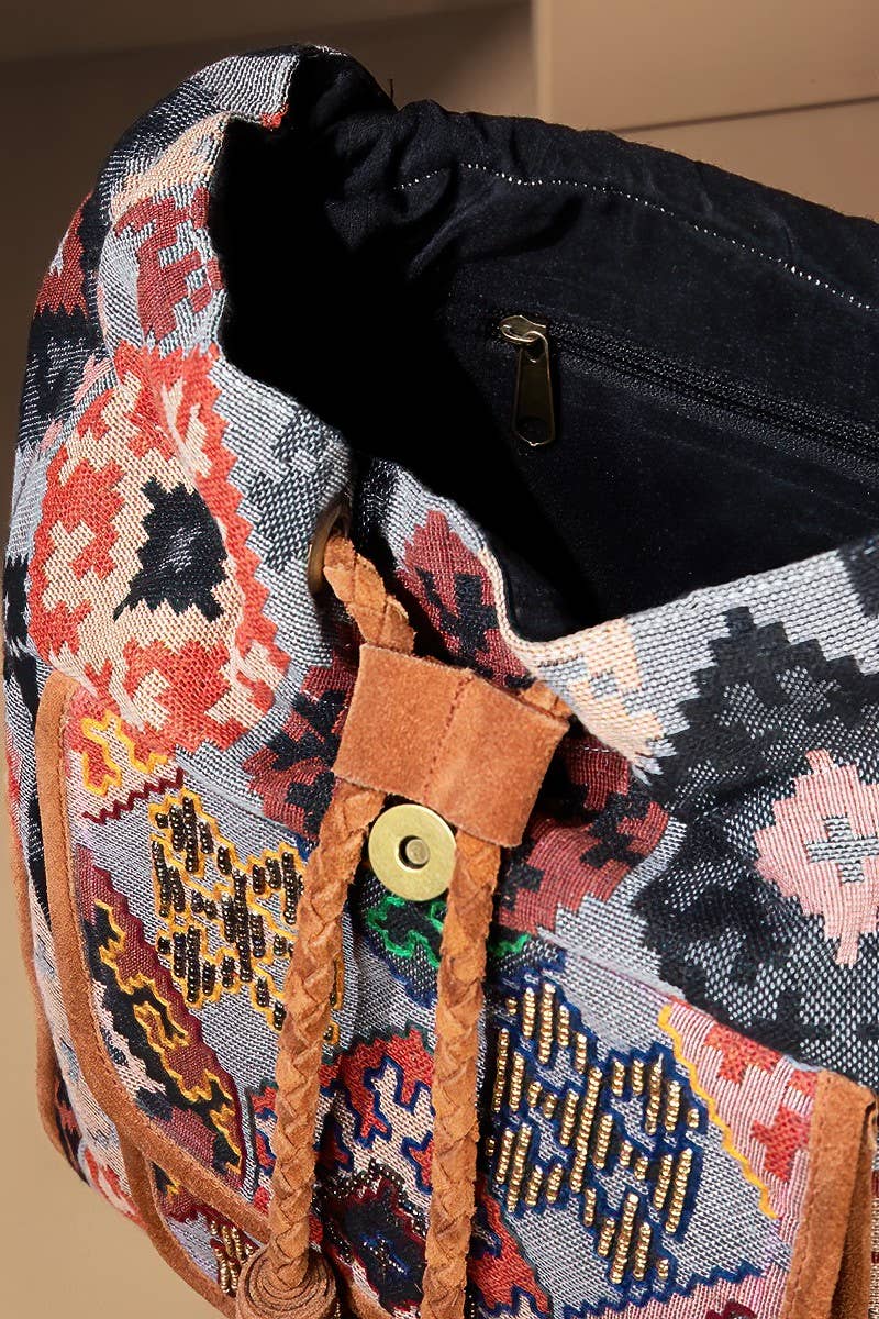 Bordeaux Handmade Backpack