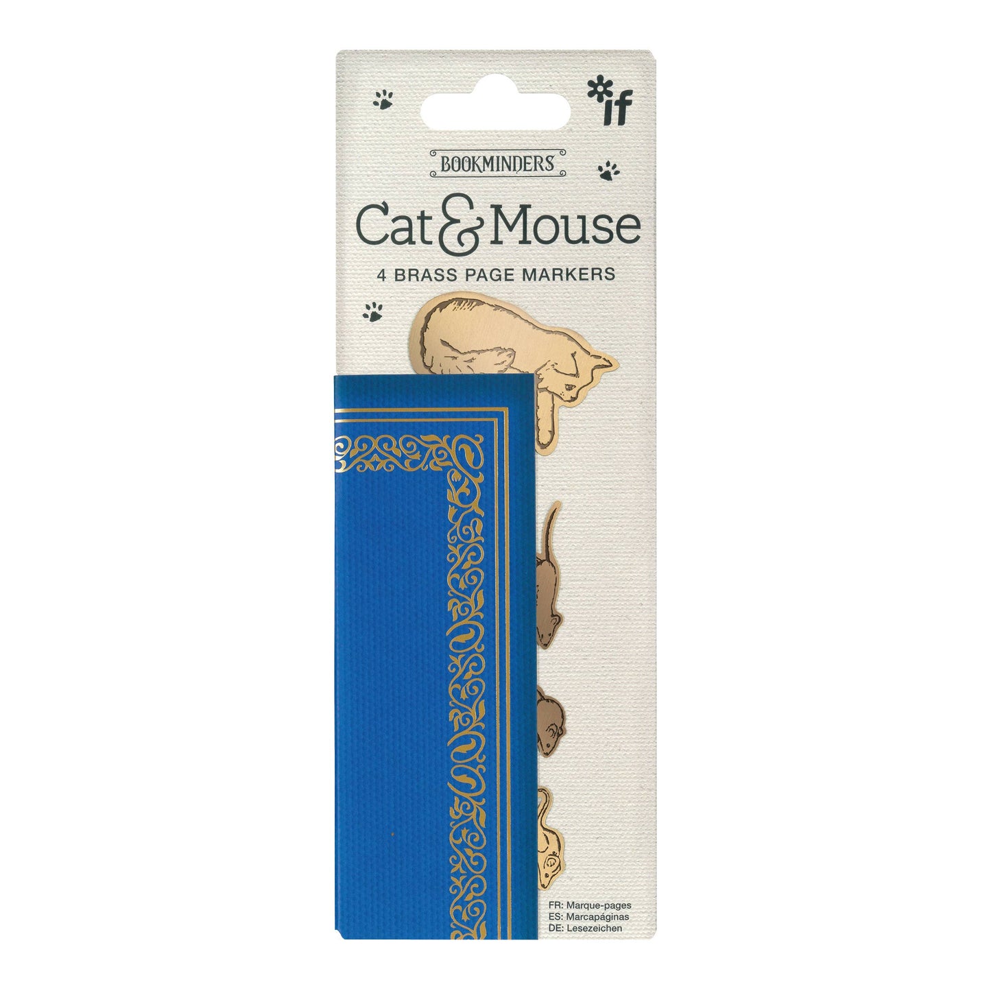 Brass Page Markers – Alice, Cat & Mouse, Moon, or Books | Unique Gifts for Book Lovers