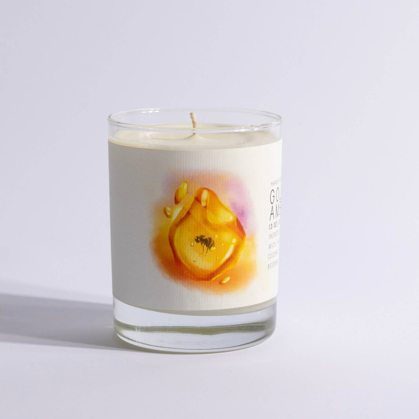 Golden Amber Soy Candle – 7 oz | Unique Gifts, Clean Burn, Cozy Scent