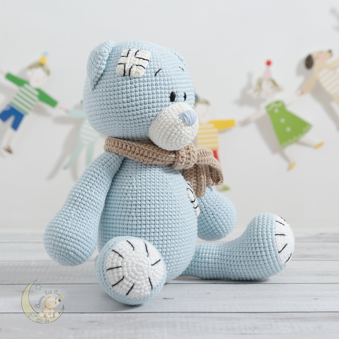 Crochet Boo Boo Bear - Handmade 10"