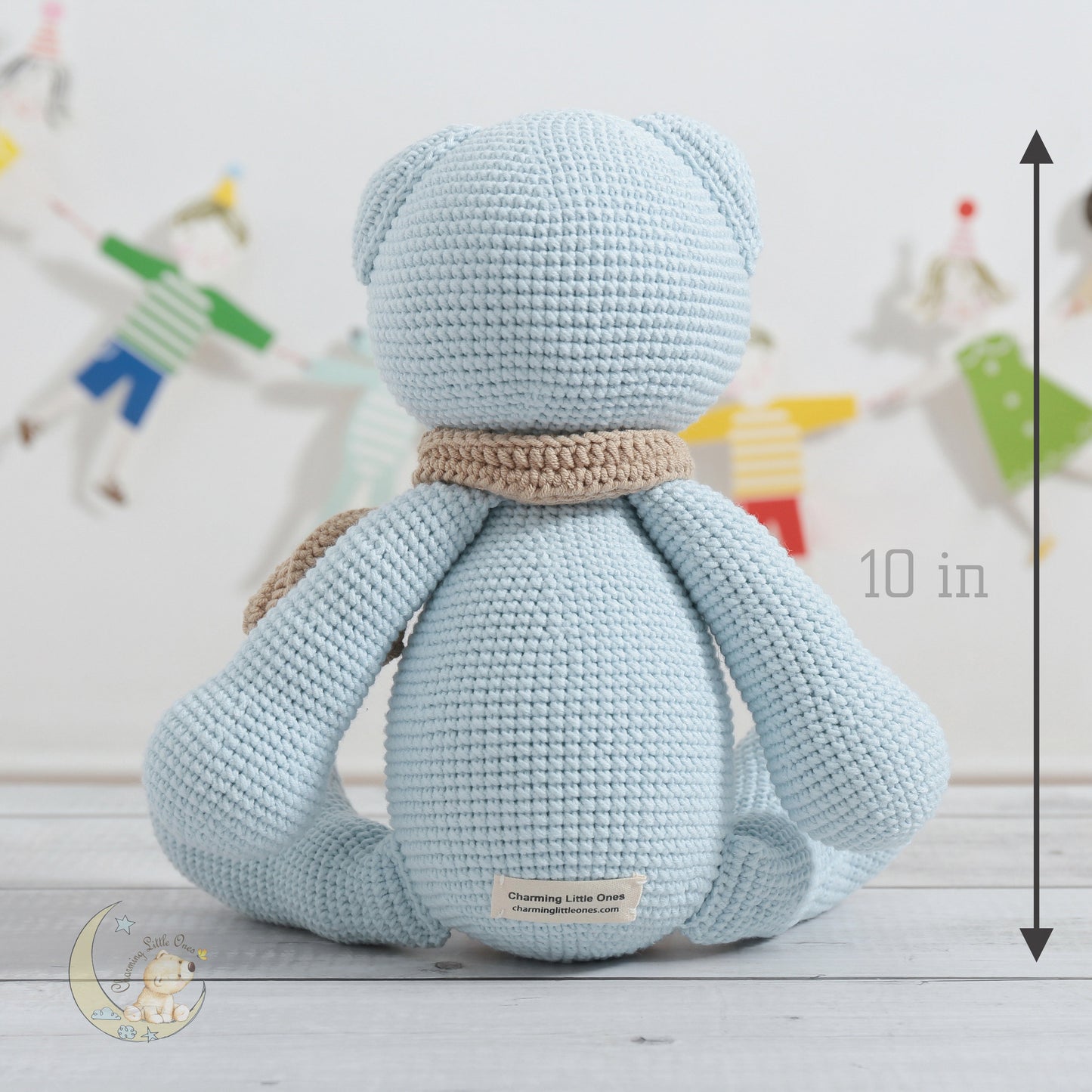 Crochet Boo Boo Bear - Handmade 10"