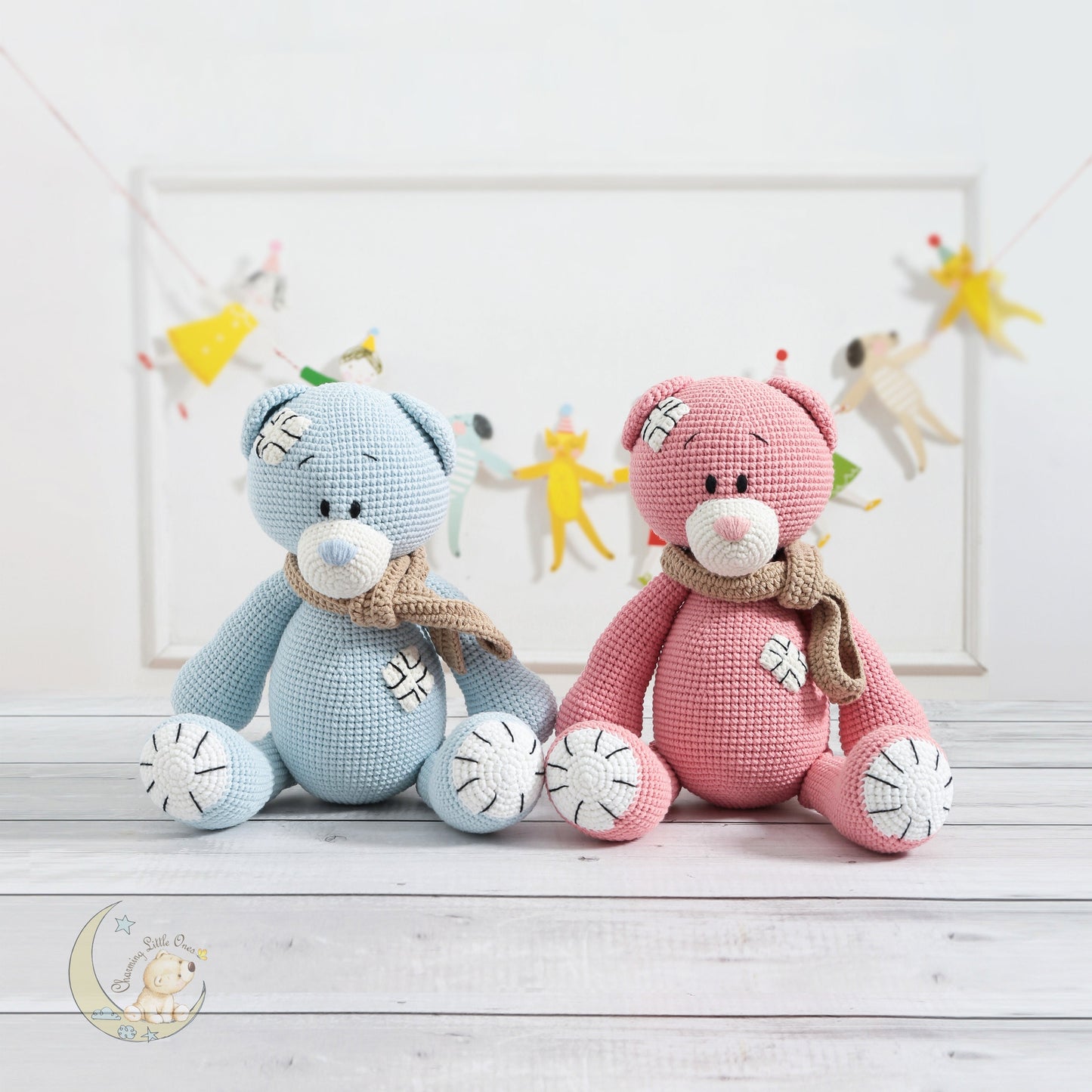 Crochet Boo Boo Bear - Handmade 10"