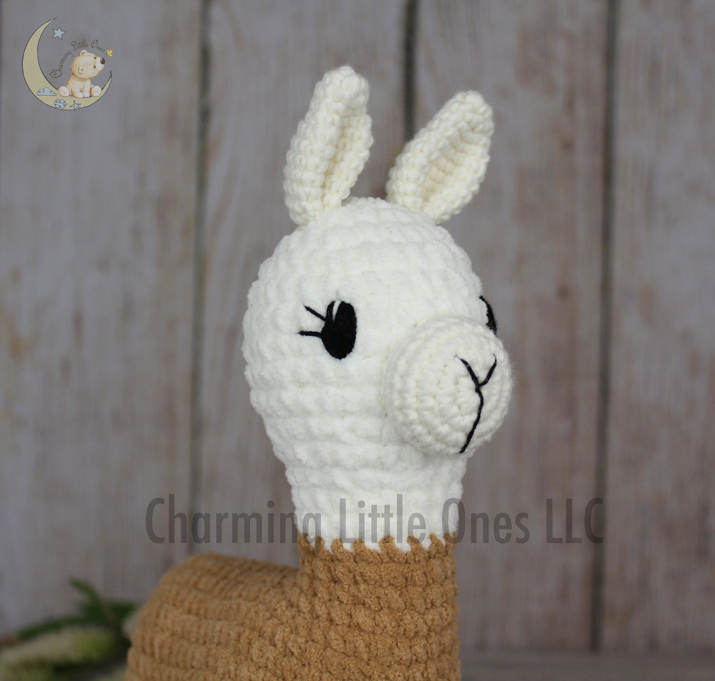 Llama de crochet hecha a pedido, regalo único para niños, juguete de llama, llama marrón suave, decoración elegante para el hogar, animales de peluche de crochet personalizados
