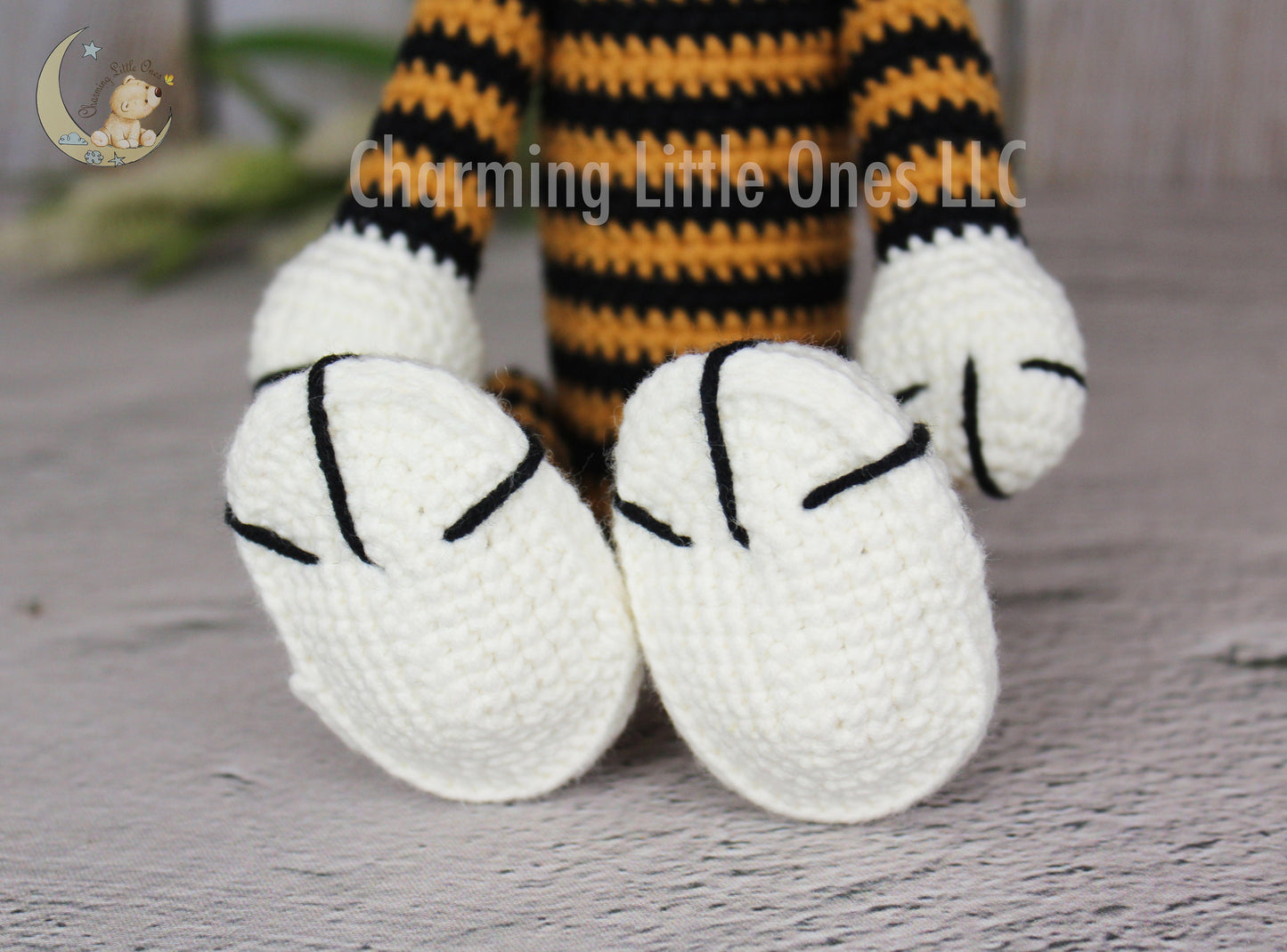 Tigre de crochet hecho a mano, decoración de guardería de tigre, tigre de peluche, tigre coleccionable, animal de peluche, regalo de baby shower, regalo para recién nacidos, regalos para niños