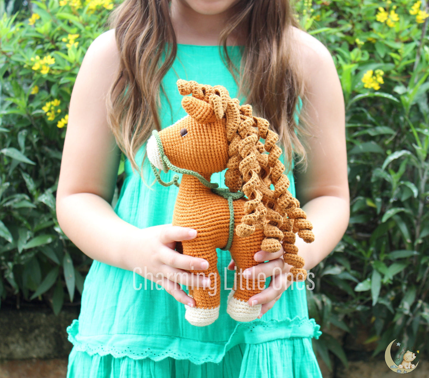 Crochet Horse - Handmade 10"