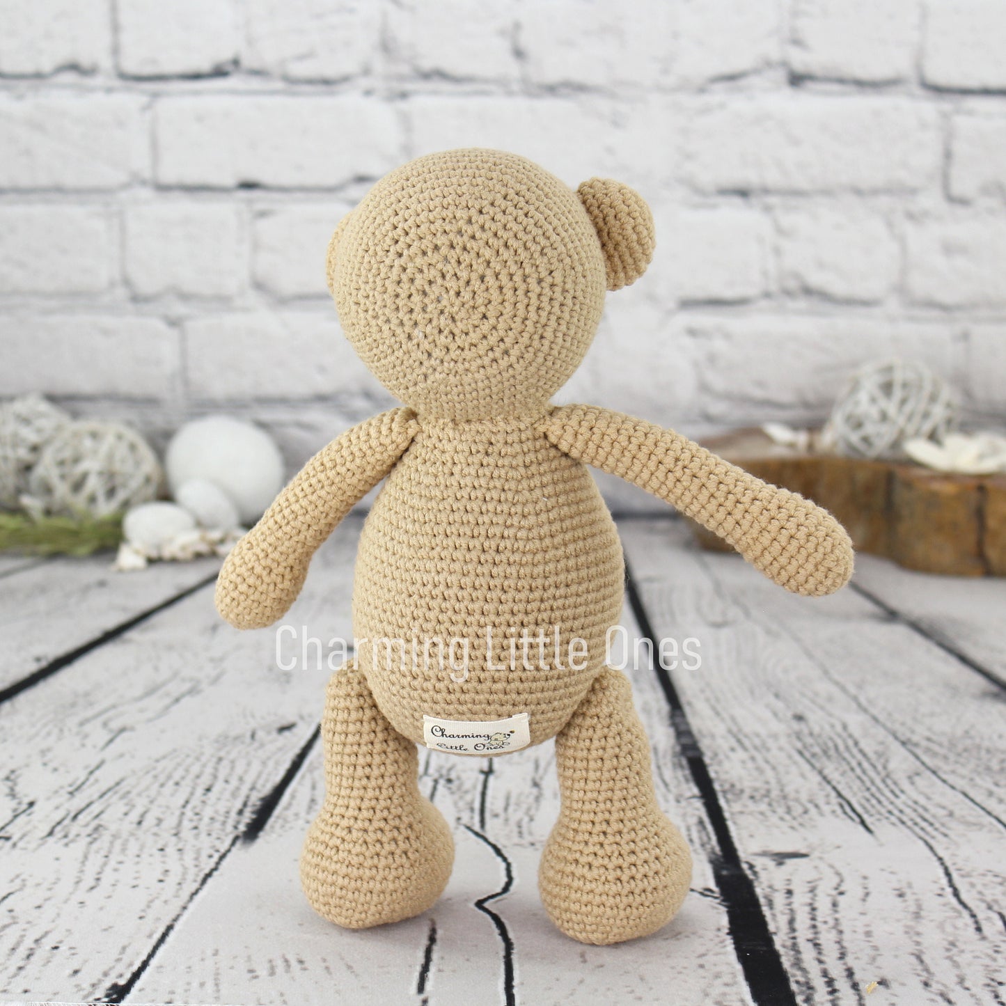 Crochet Bear - Handmade 10"