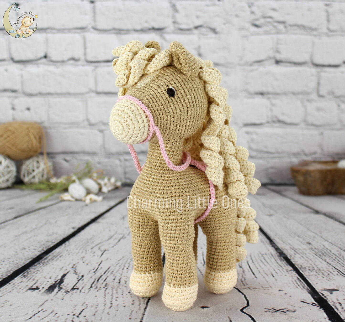 Crochet Horse - Handmade 10"