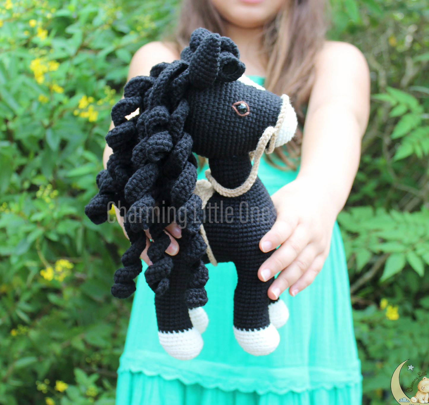 Crochet Horse - Handmade 10"