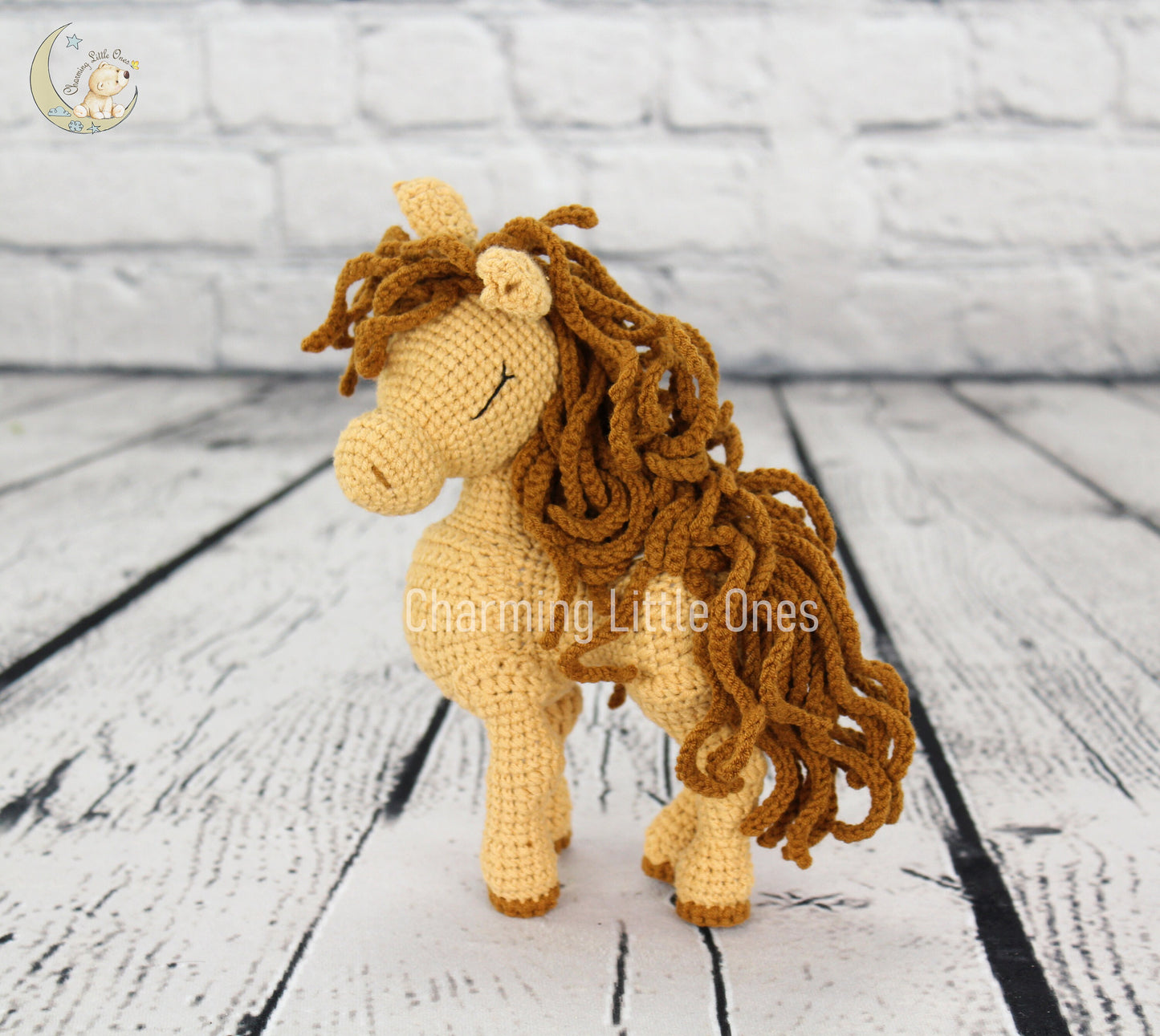 Crochet Horse - Handmade 8"