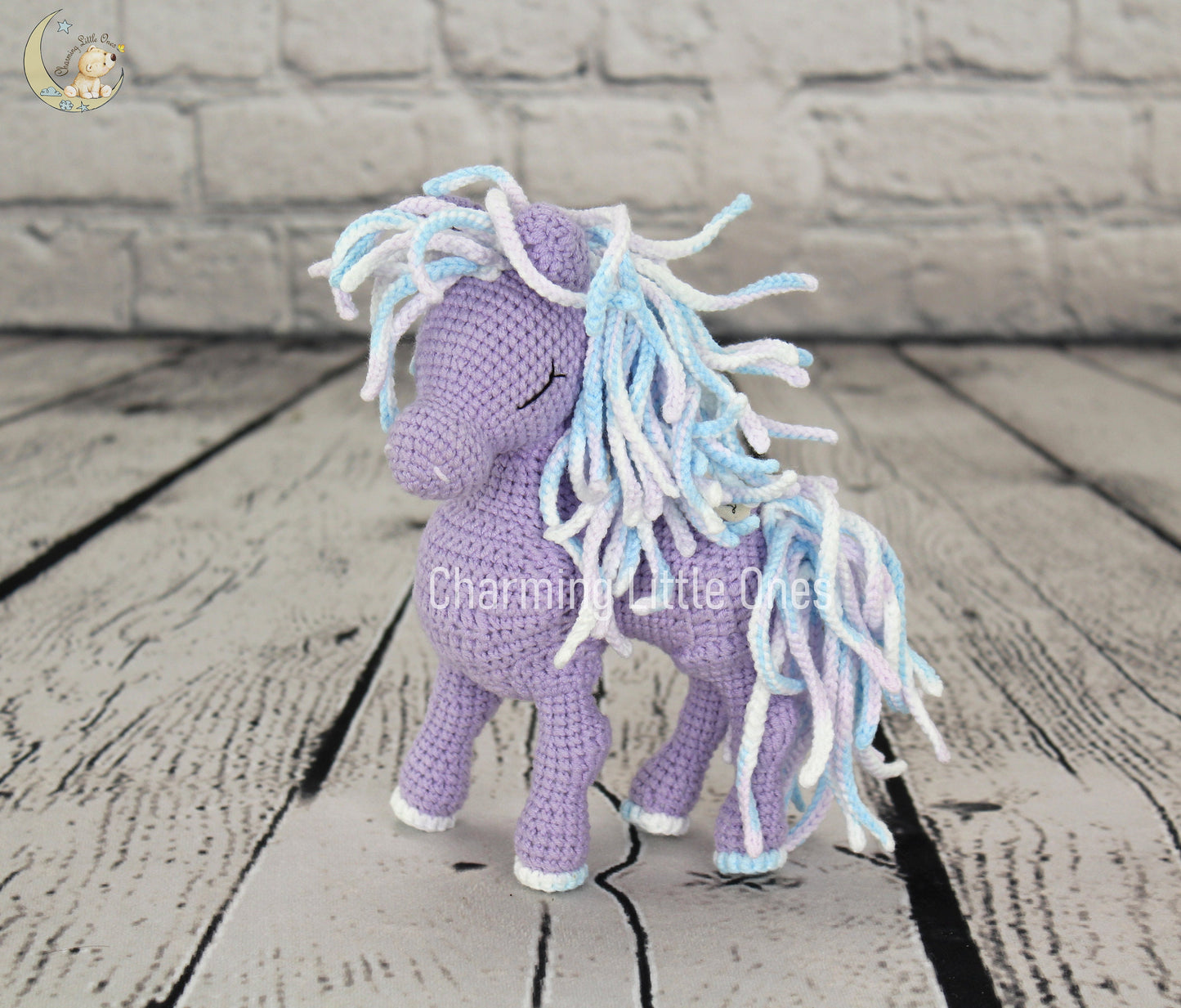 Crochet Horse - Handmade 8"