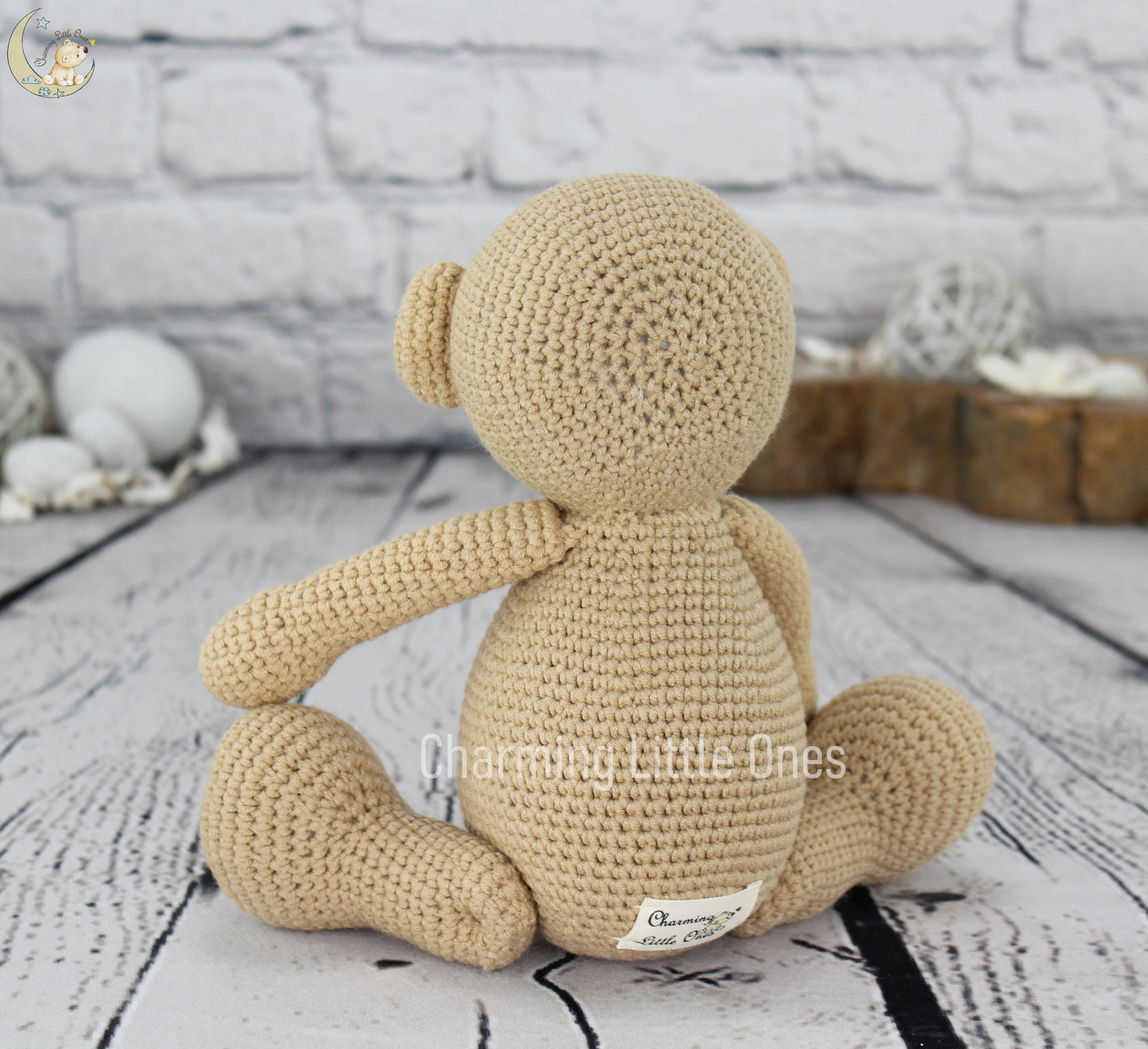 Crochet Bear - Handmade 10"